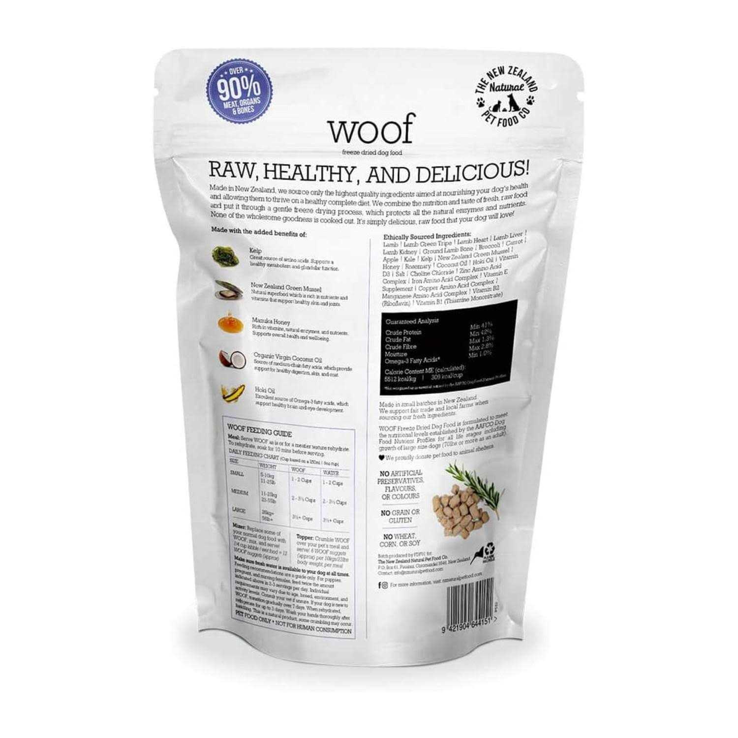 Woof Lamb Freeze Dried Dog Food