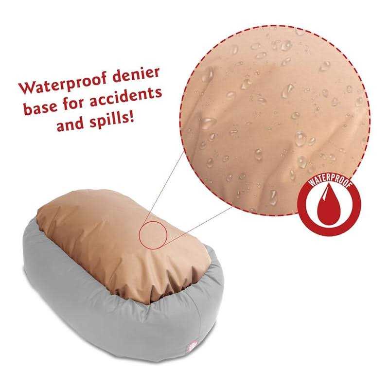 Majestic Pet Palette Heathered Sherpa Bagel Bolster Dog Bed