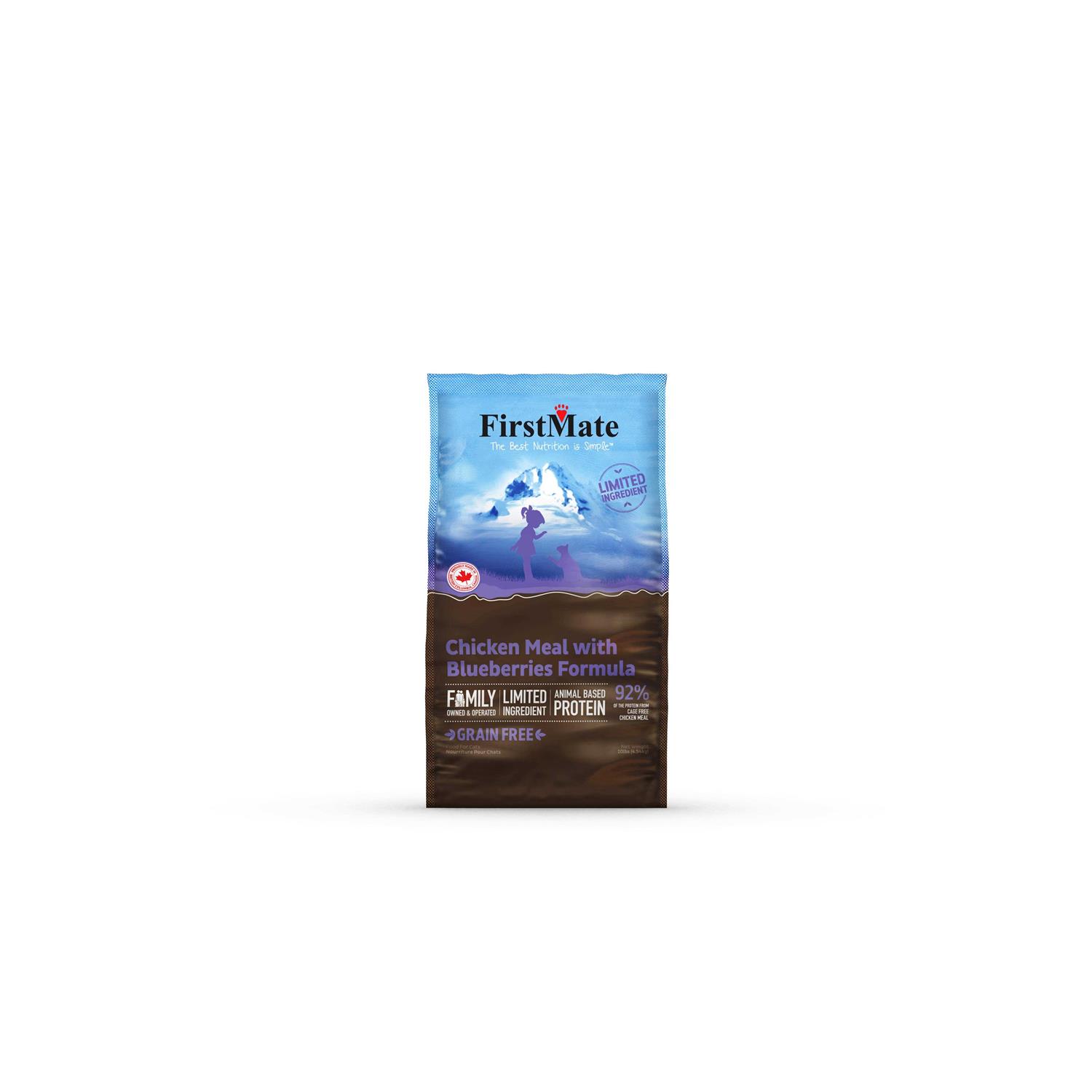 FirstMate Chicken Meal Blueberries Limited Ingredient Free Dry Cat Food
