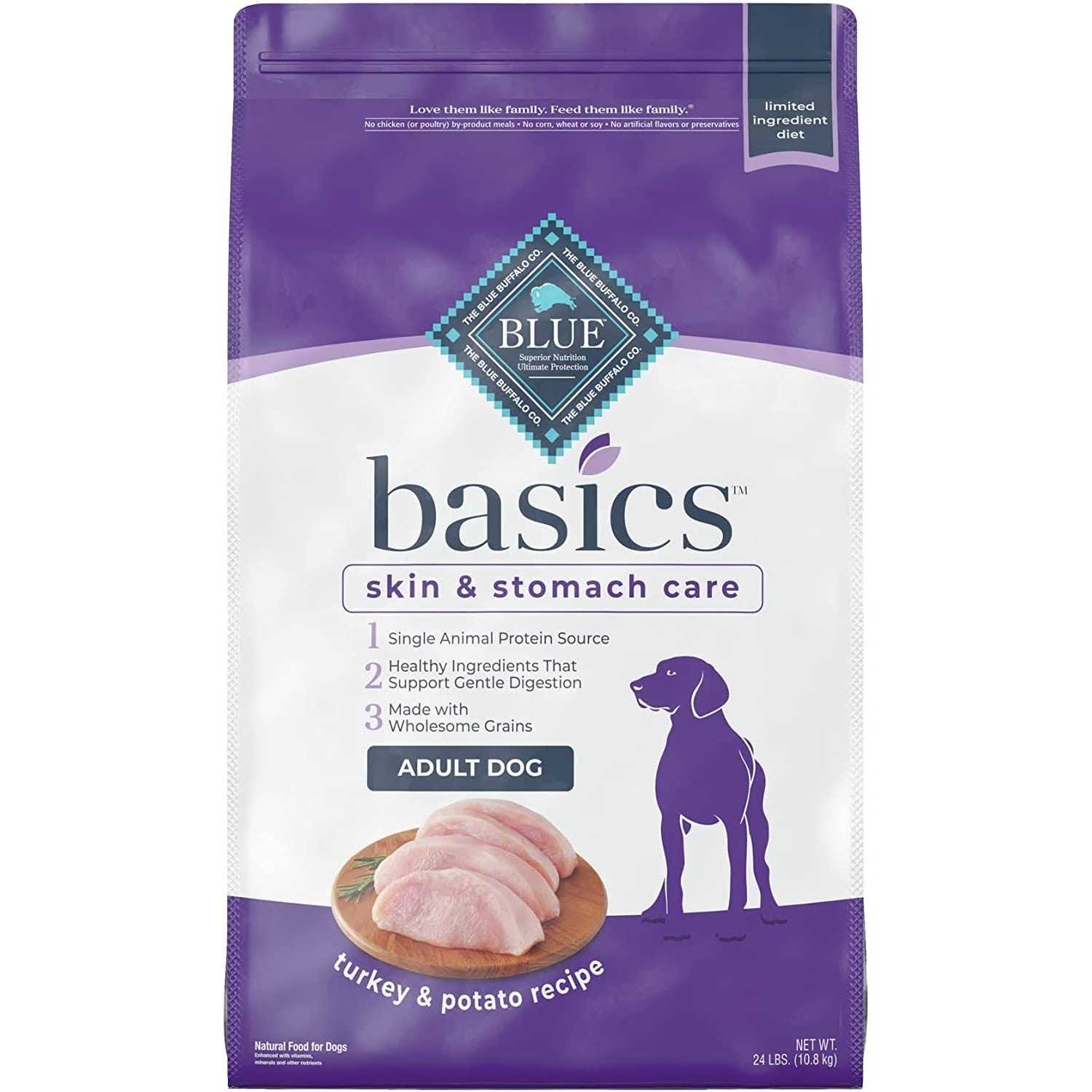 Blue Buffalo Basics Adult Turkey Potato Dry Dog Food