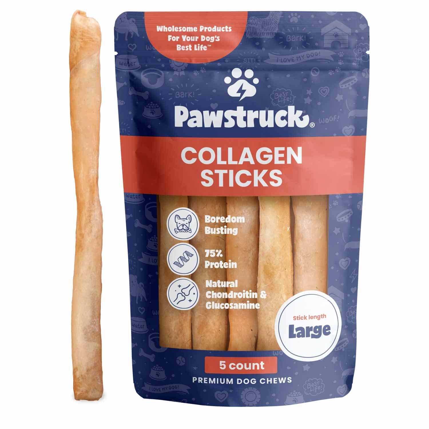 Pawstruck Natural Collagen Sticks for Dogs