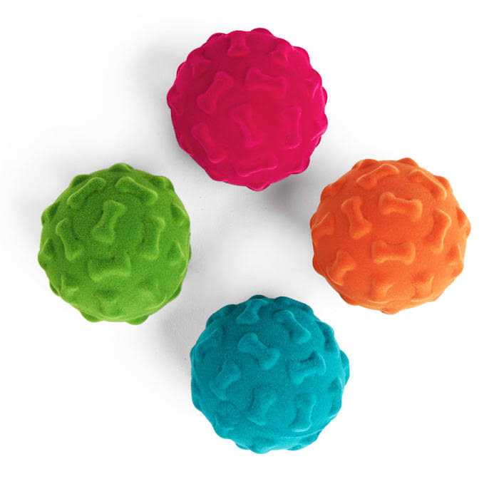 Leaps & Bounds Flocked Foam Dog Toy