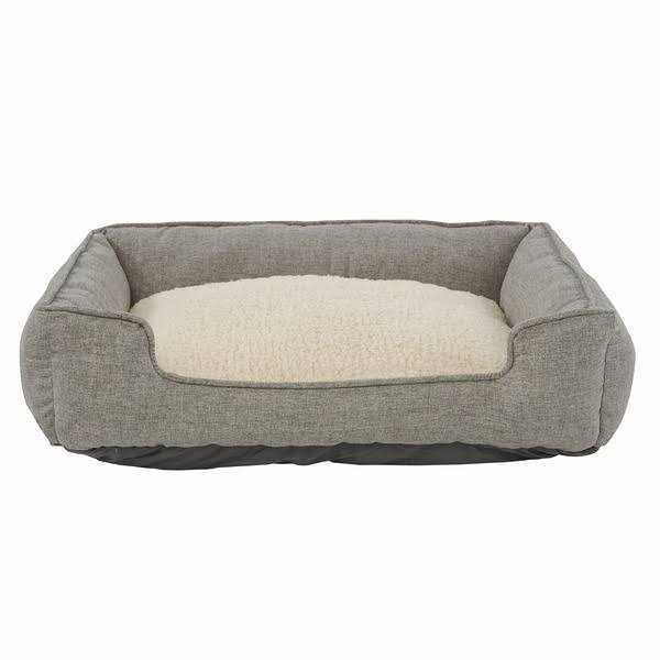 Top Paw Chambray Cuddler Dog Bed