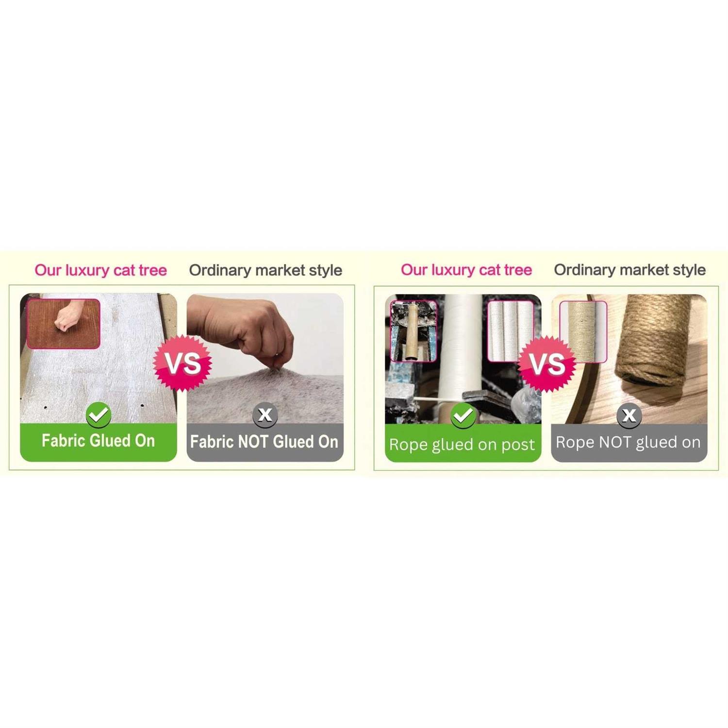 Go Pet Club 61 Forest Cat Tree House Furniture with Leaves F2093