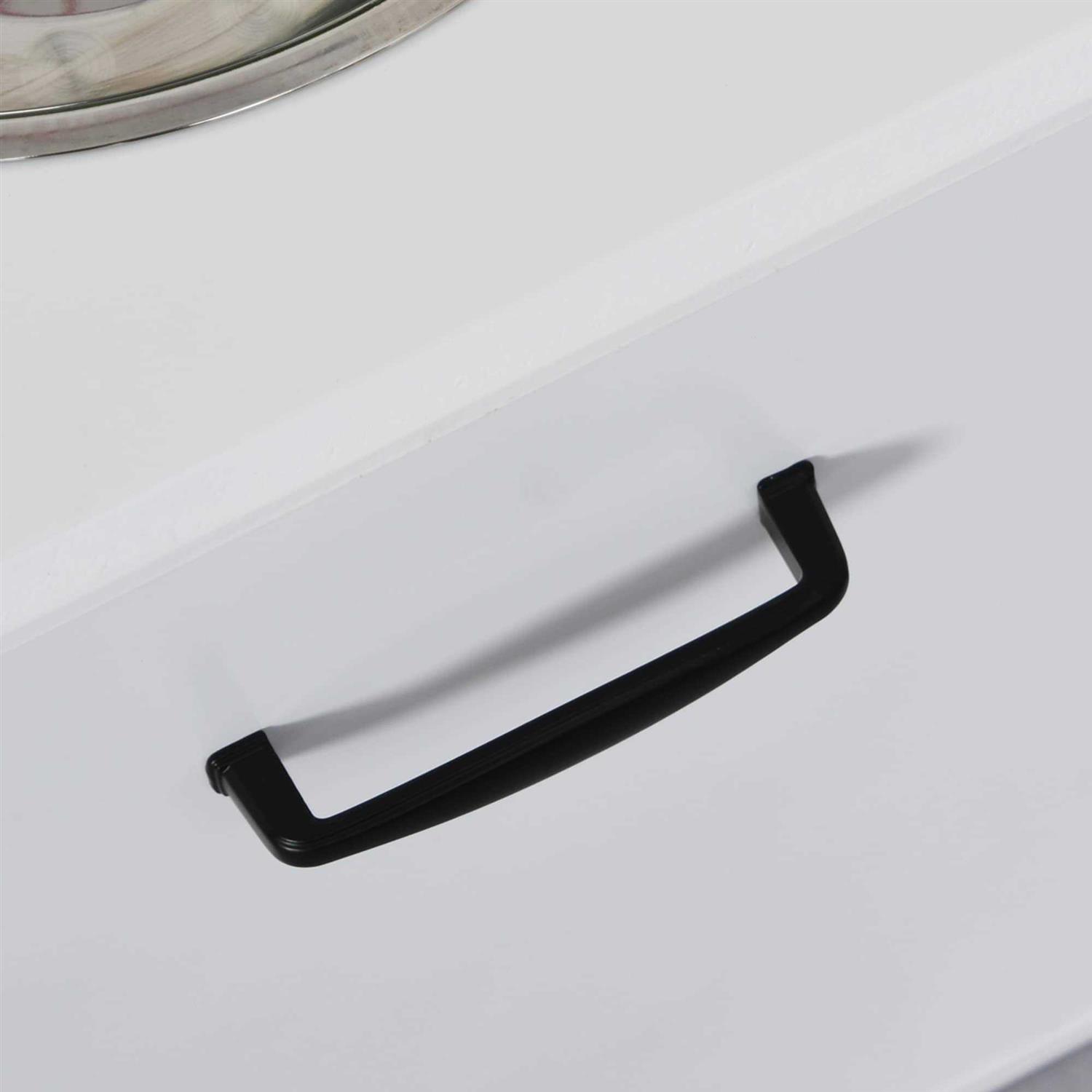 PawHut Raised Pet Feeding Storage Station with 2 Stainless Steel Bowls Base for Large Dogs and Other Large Pets