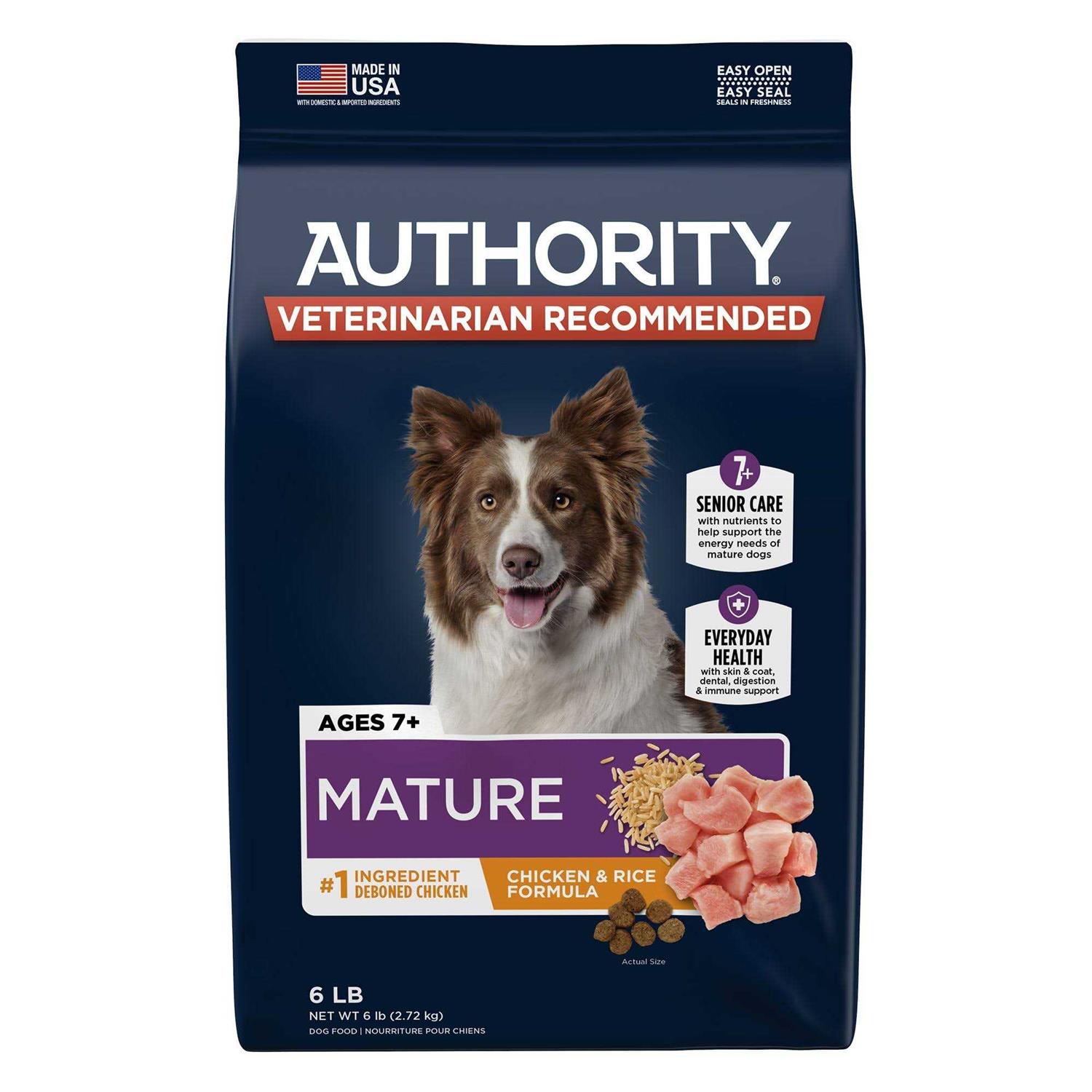 Authority Chicken Rice Formula Senior Dry Dog Food