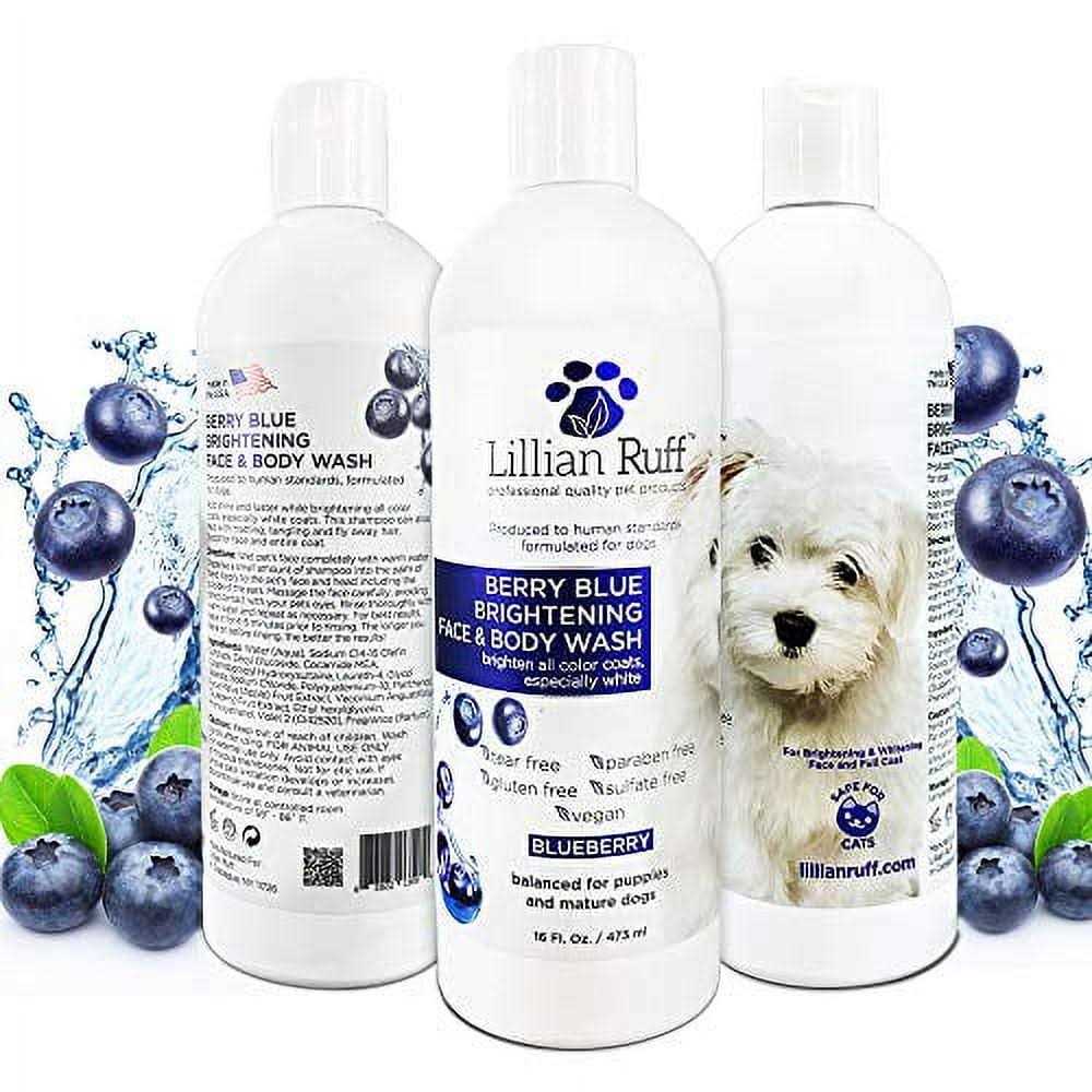 Lillian Ruff Berry Blue Brightening Face and Body Wash for Dogs and Cats