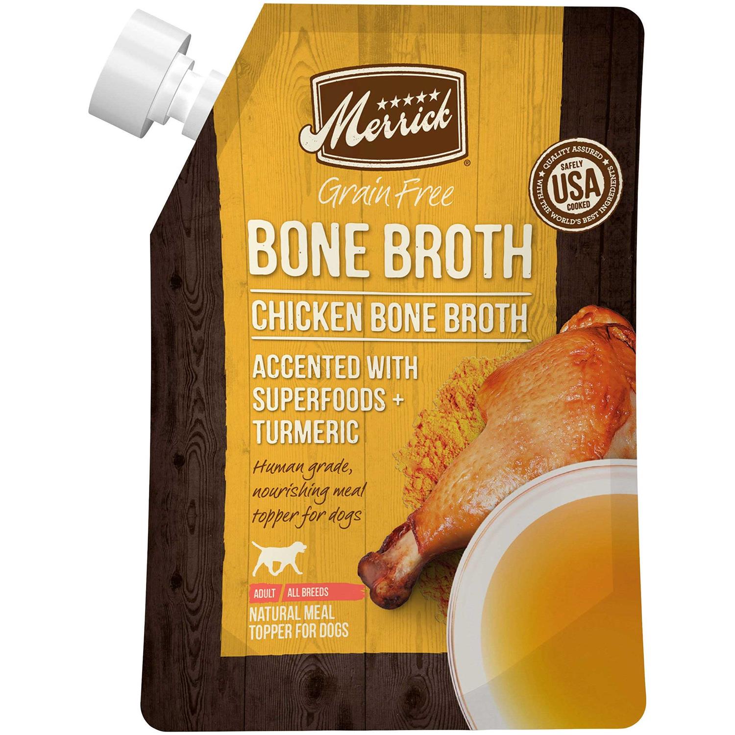 Merrick Chicken Bone Broth Grain-Free Dog Food Topper