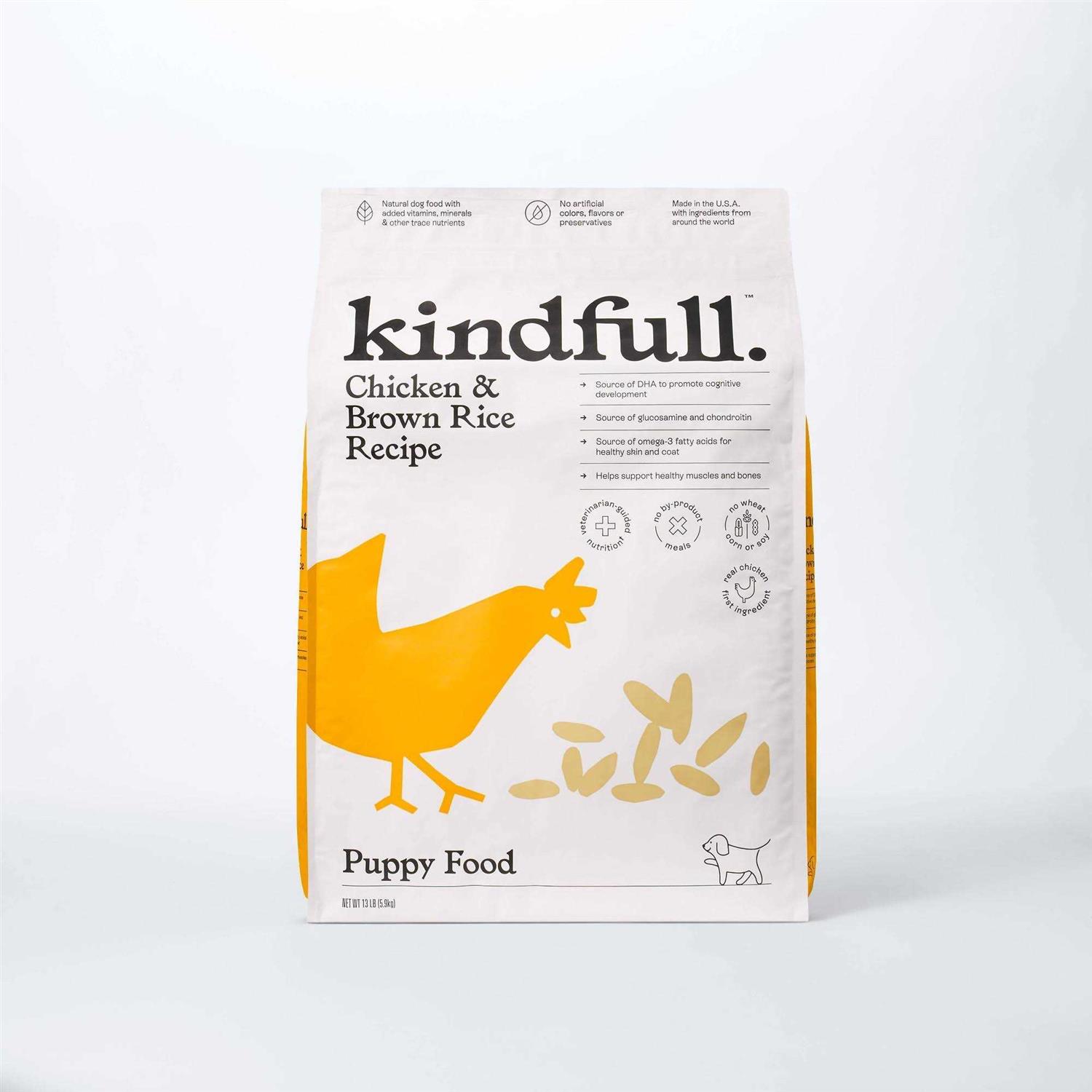 Kindfull Chicken and Brown Rice Puppy Recipe Dry Dog Food