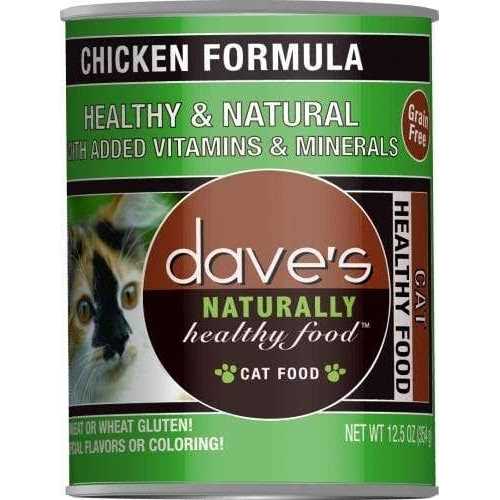 Dave’s Food Naturally Healthy Chicken Formula Canned Cat