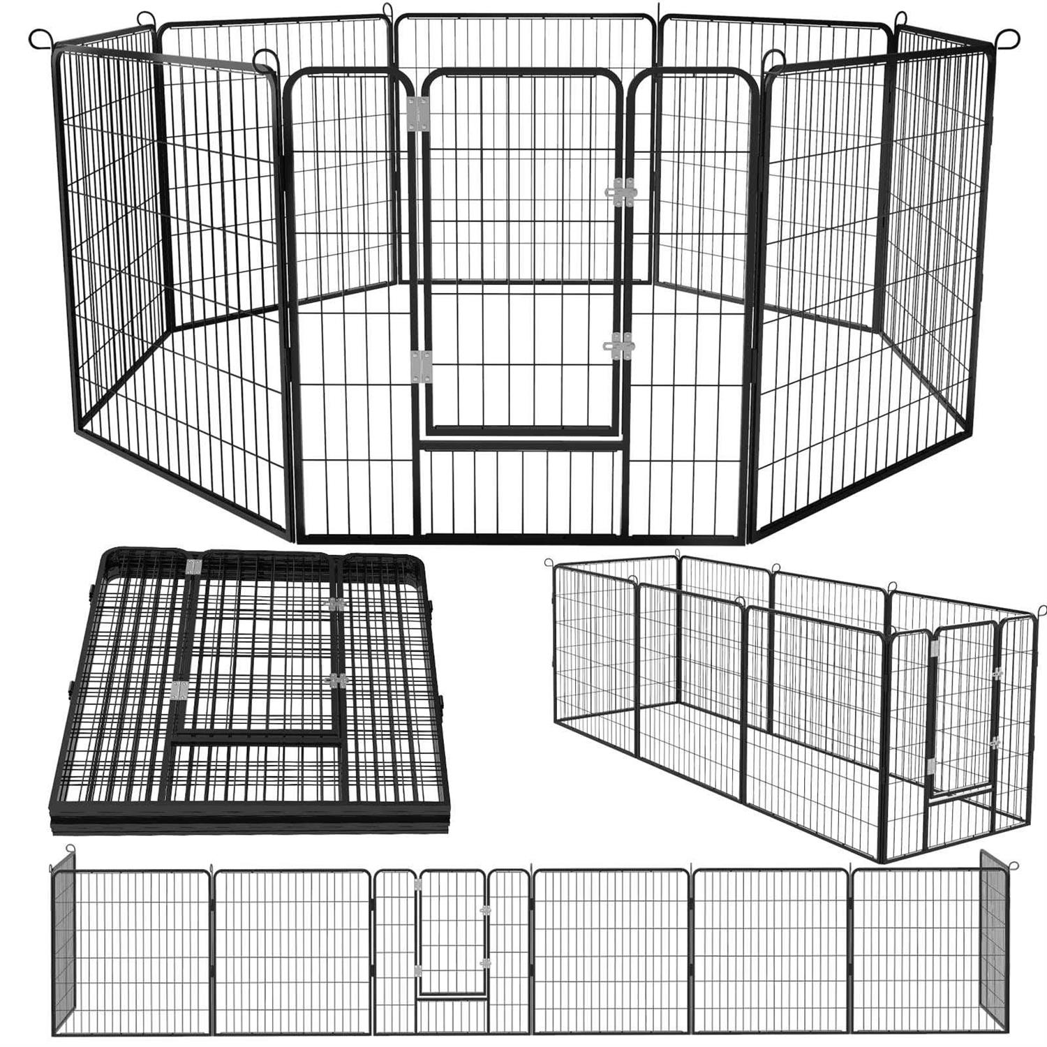 OFIKA Heavy Duty Metal Dog Playpen for medium/small Animals Panels 32 Width