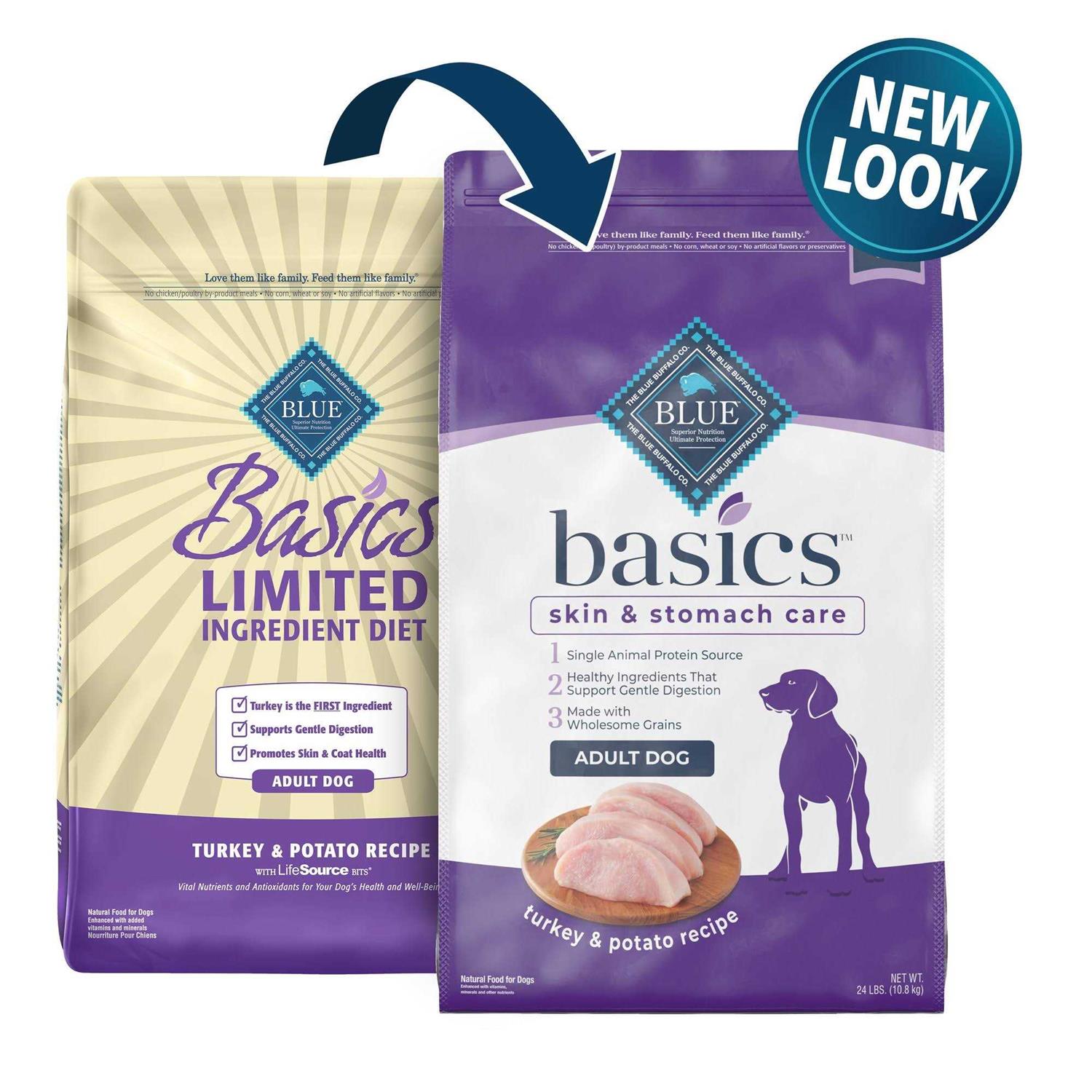 Blue Buffalo Basics Adult Turkey Potato Dry Dog Food
