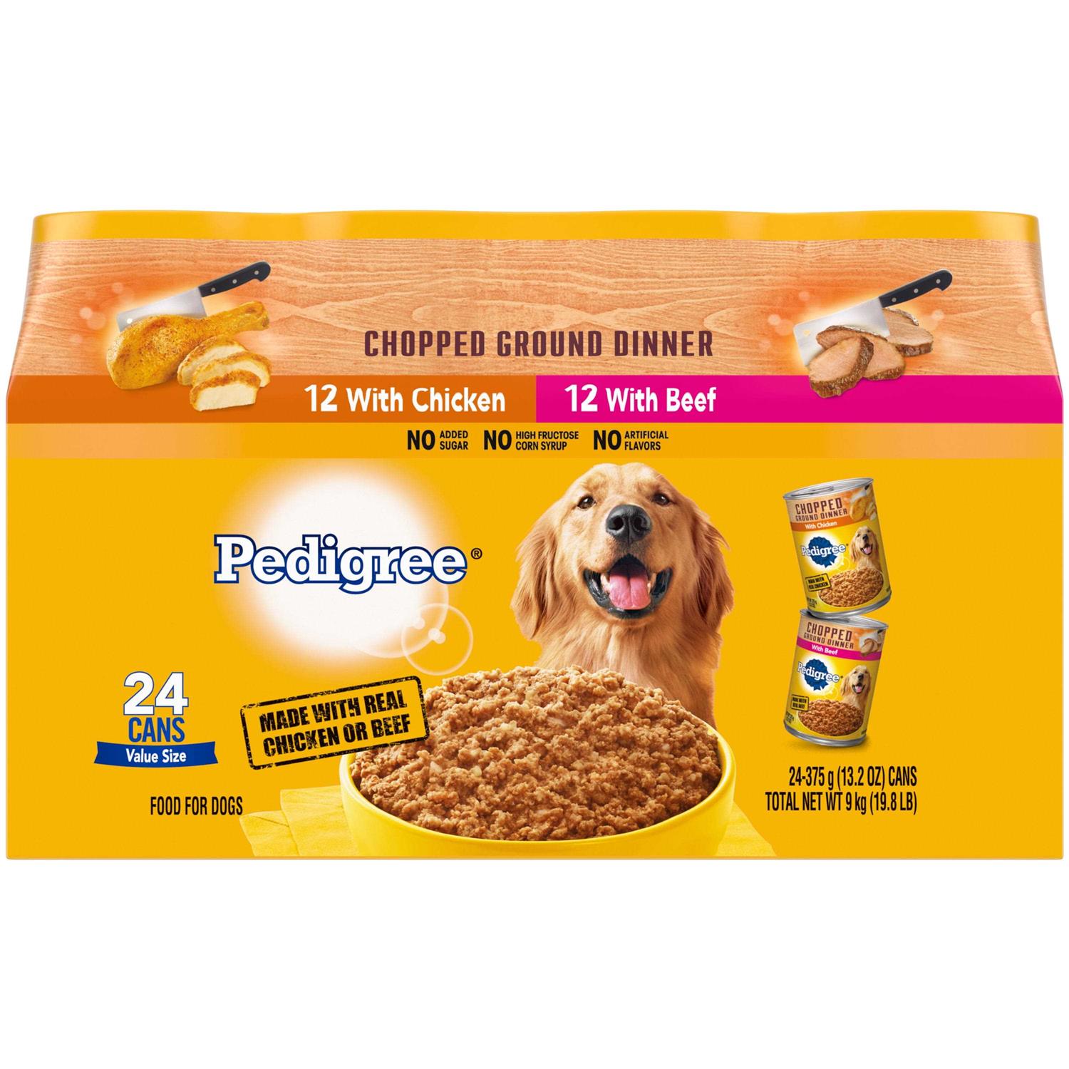 Pedigree Chopped Ground Dinner Dog Food