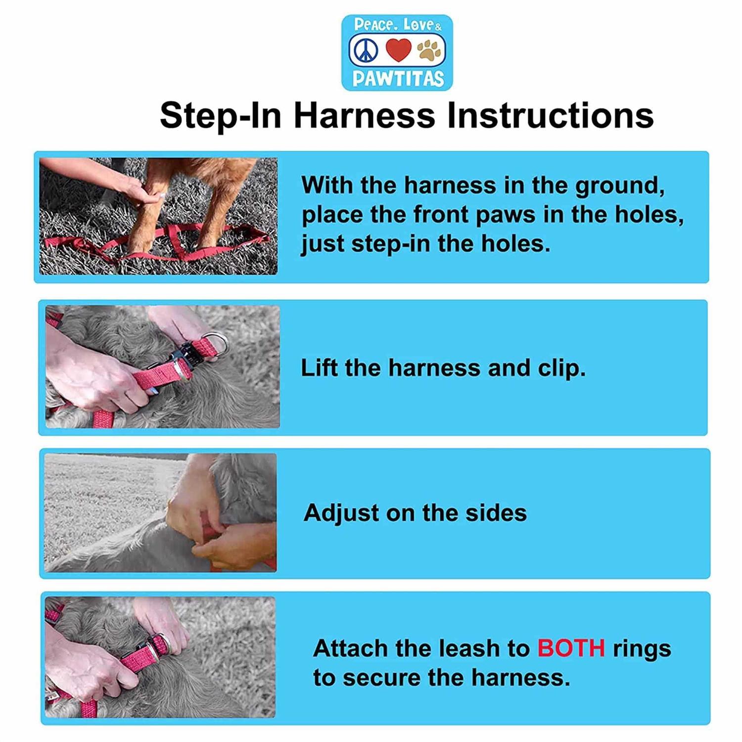 Pawtitas Step-in Reflective Puppy / Dog Harness