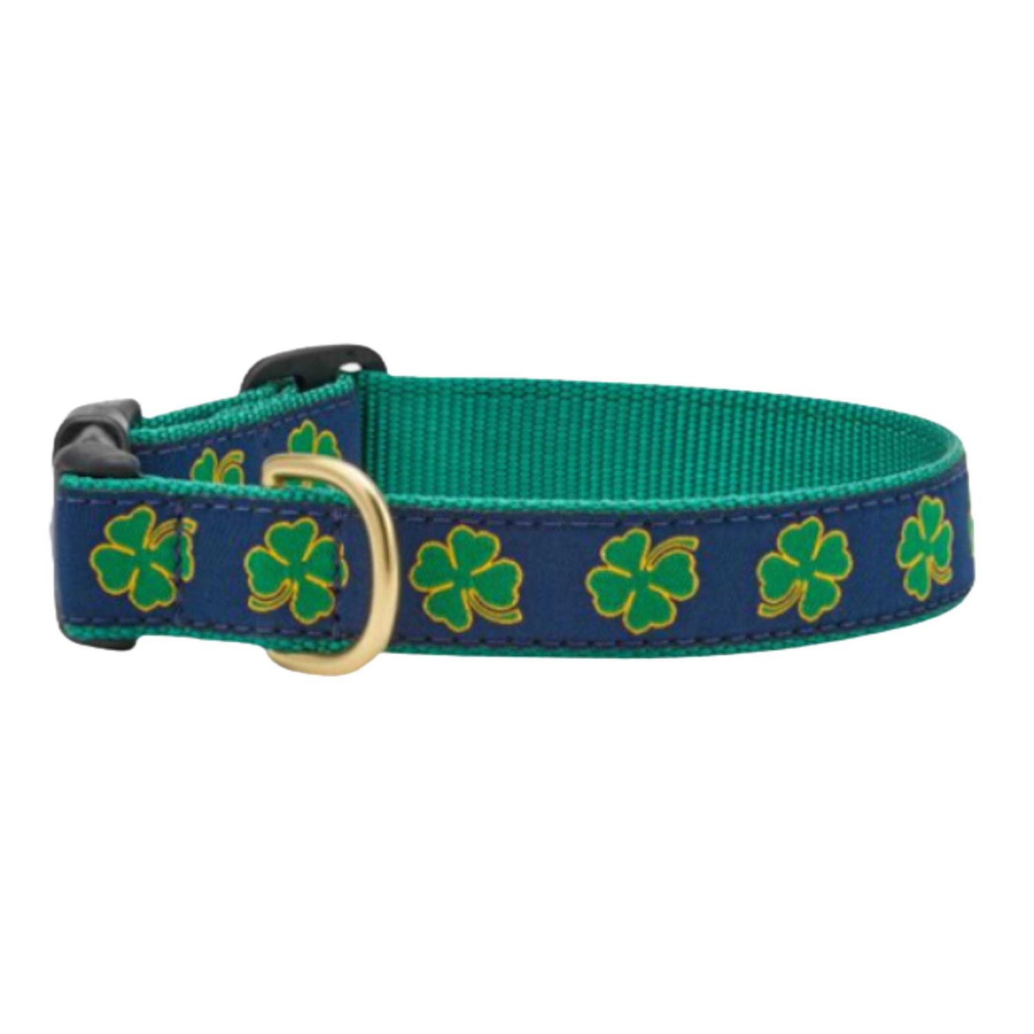 Up Country Dog Collar Shamrock Wide