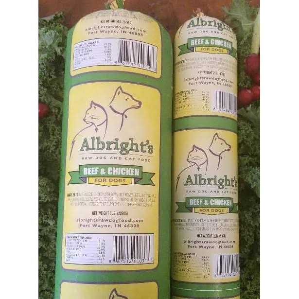 Albright’s Raw Frozen Dog Food Chubs
