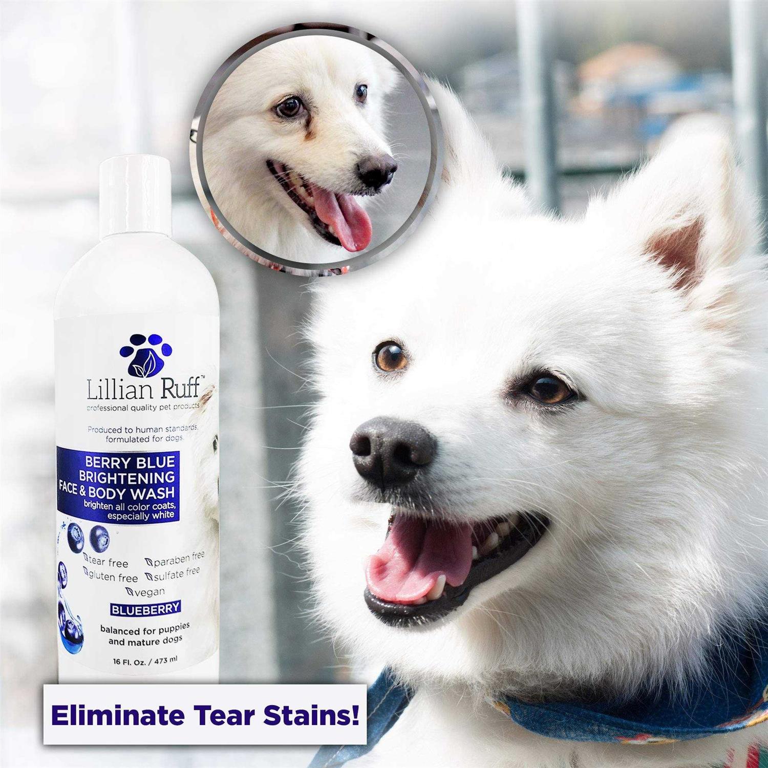 Lillian Ruff Berry Blue Brightening Face and Body Wash for Dogs and Cats