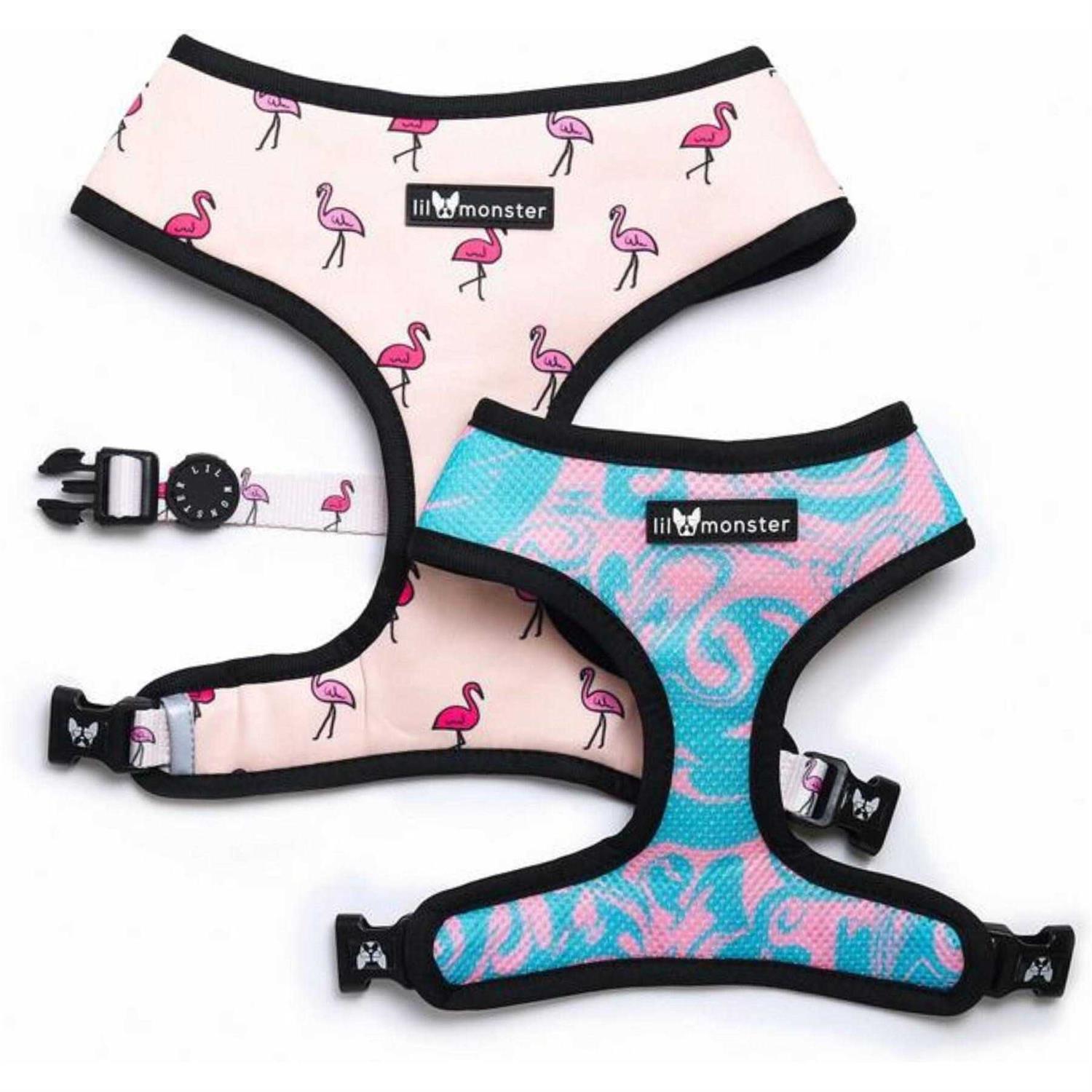 Lil Monster Pets Neoprene Reversible Dog Harness