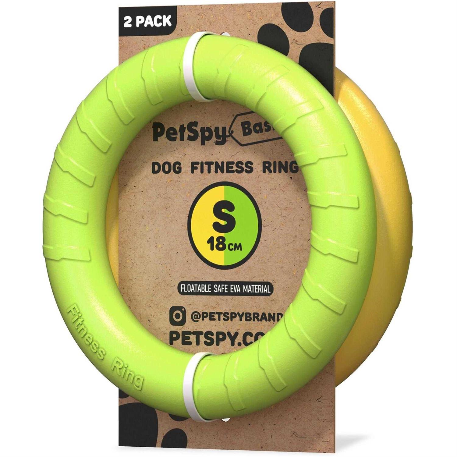 PetSpy Dog Training Ring for Outdoor Fitness Floatable Pulling Toy and Flying Disc Interactive Play Tool for Small Medium