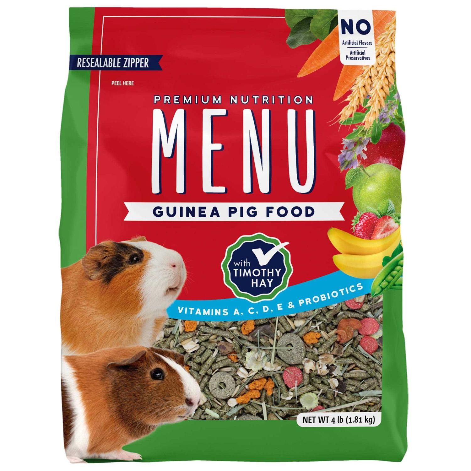 Vitakraft Menu Premium Guinea Pig Food Timothy Hay Pellets Blend