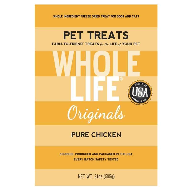 Whole Life Pet Just One Ingredient Freeze-Dried Chicken Dog Treats