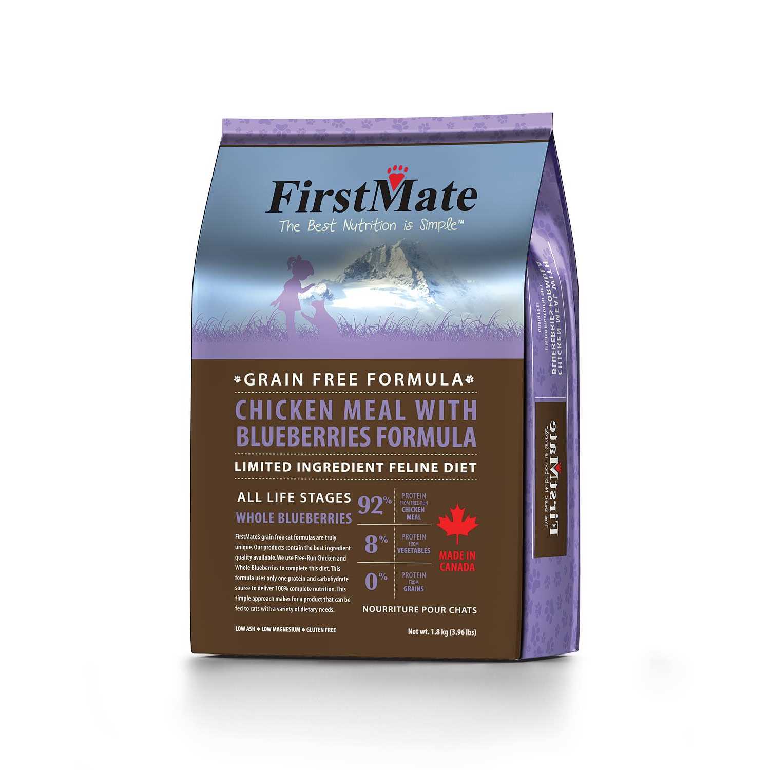 FirstMate Cat Free Duck Blueberries Food