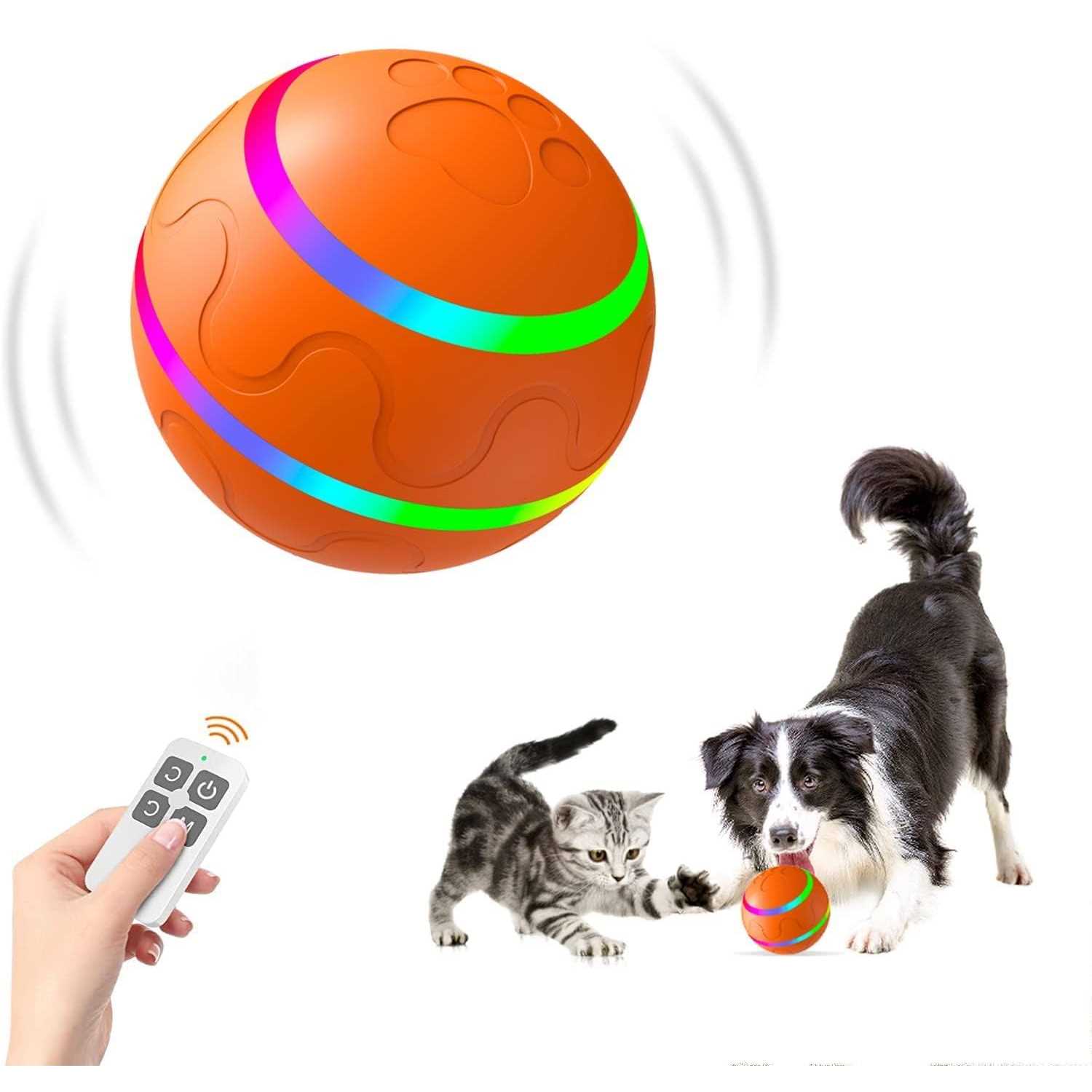CSD Interactive Dog Toy Ball with Remote Control Active Rolling Ball for Dogs,Aggressive Chewers Toy,Wicked Ball for Small Medium Large Dogs