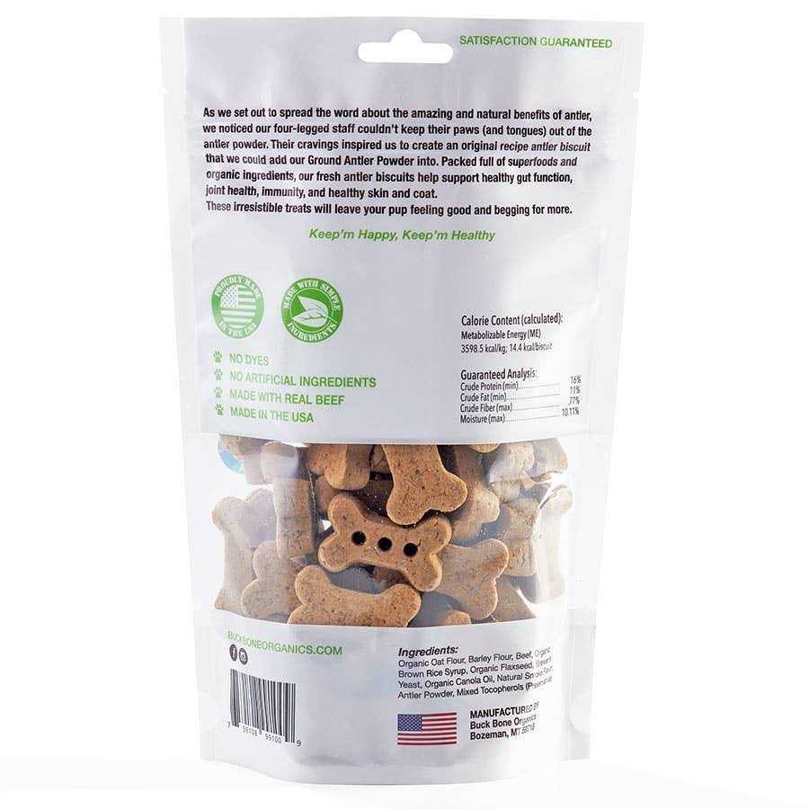 Buck Bone Organics Antler Biscuits Dog