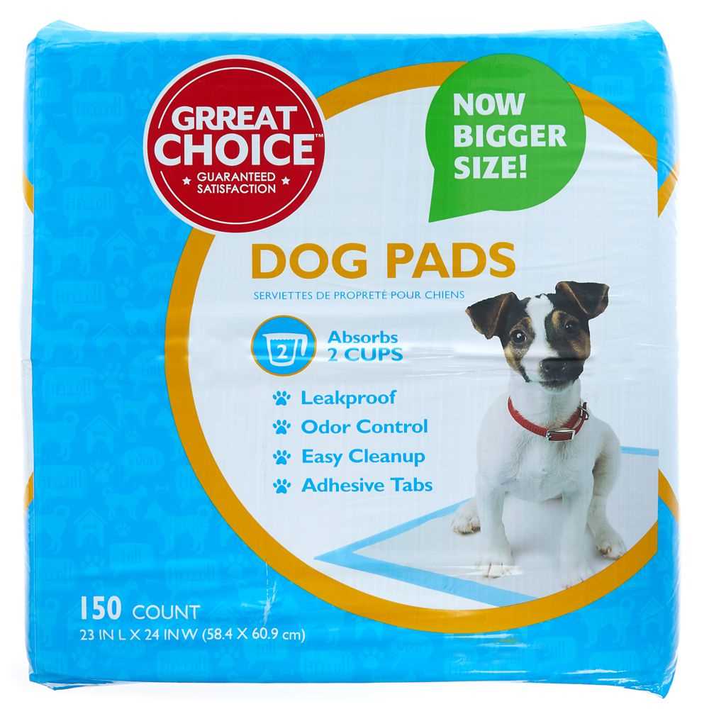 Great Choice Dog Pads – 23L x 24W in Blue, Size: 150 Count | PetSmart