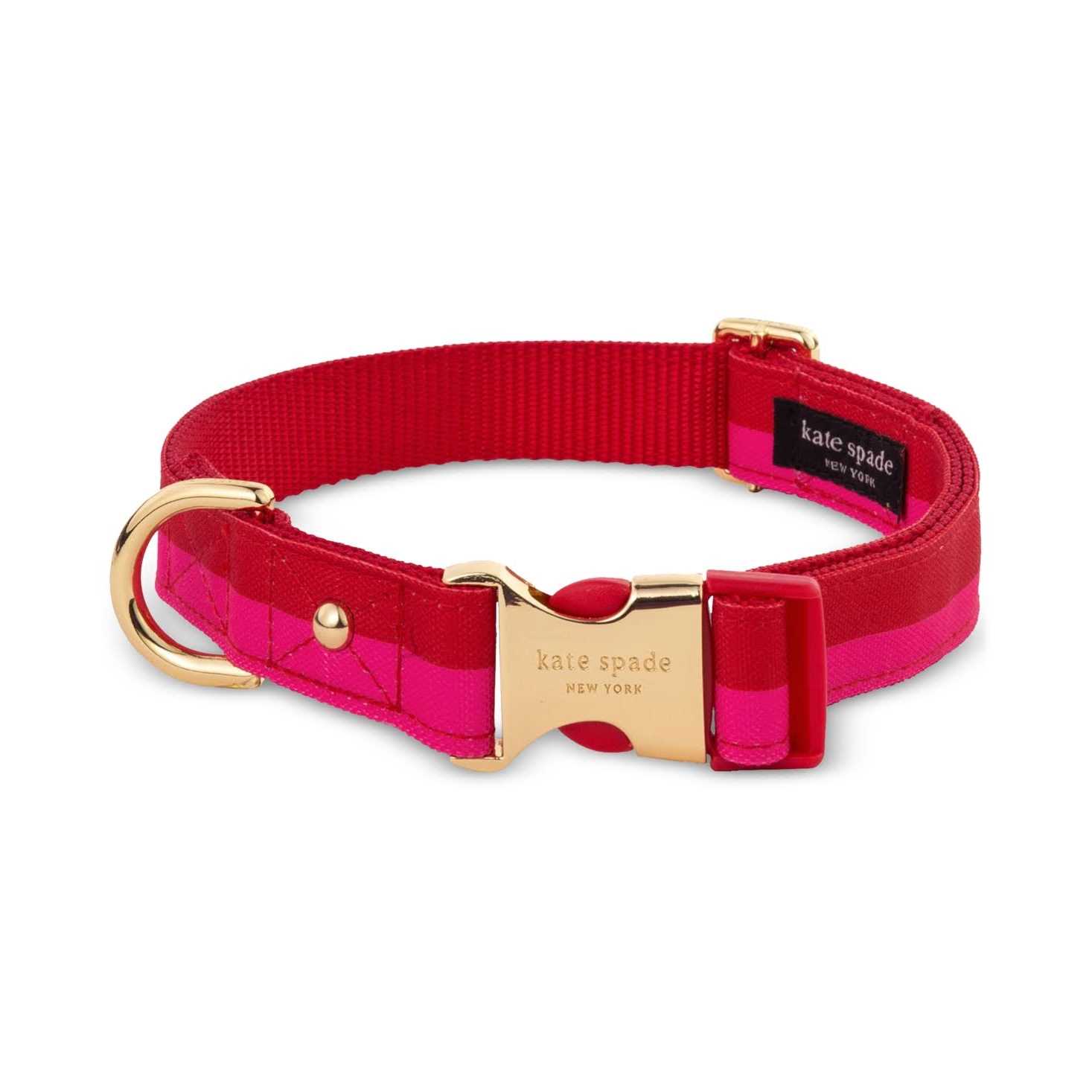Kate Spade New York Red/Pink Colorblock Dog Collar