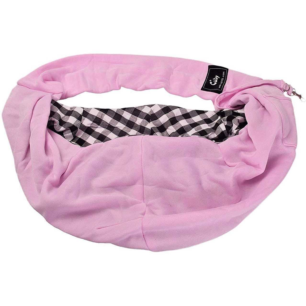 Cuby Dog and Cat Sling Carrier Hands Free Reversible Pet Papoose Bag Soft Pouch and Tote Design Suitable for Puppy