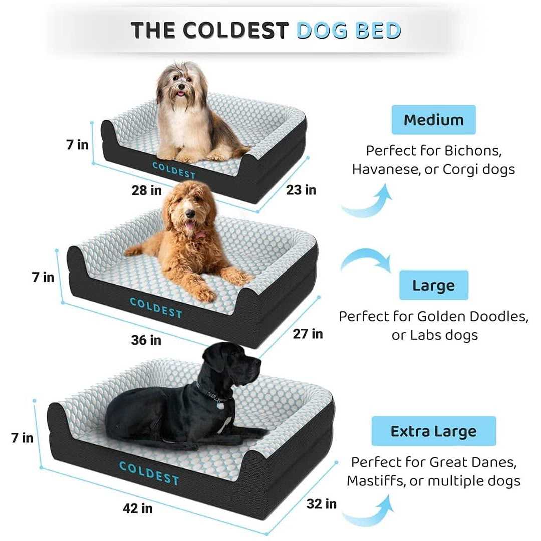 Coldest Cozy Dog Bed Cooling Medium Dog Beds