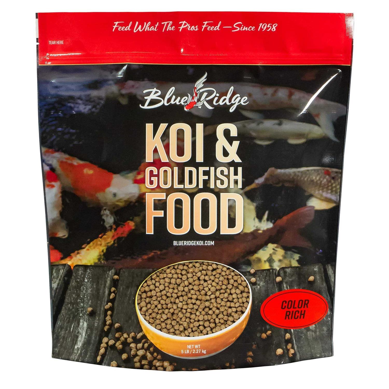 Blue Ridge Fish Food Pellets Koi and Goldfish Growth Formula