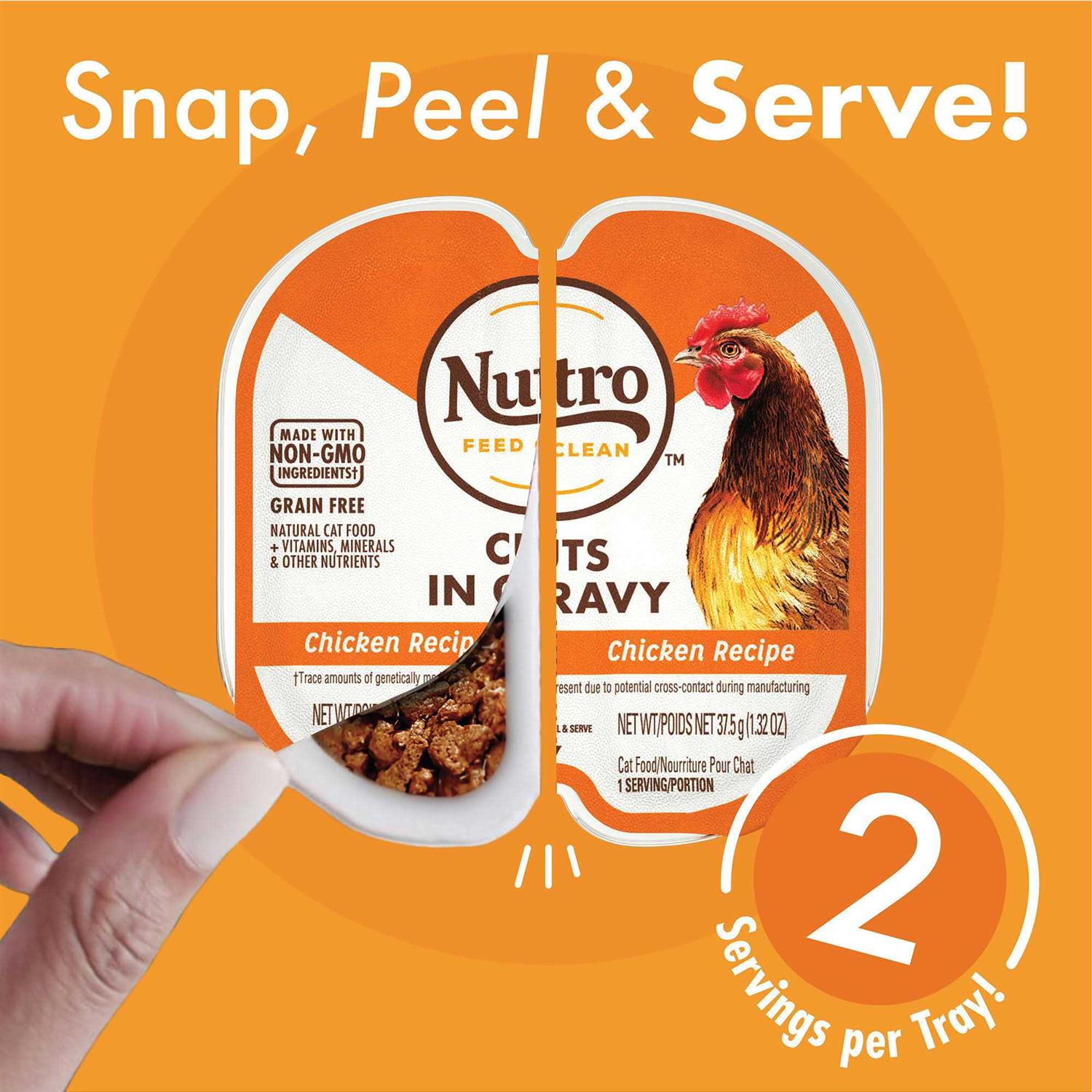 Nutro Perfect Portions Grain Free Chicken, Salmon & Tuna and Chicken & Liver Wet Cat Food Pate Variety Pack