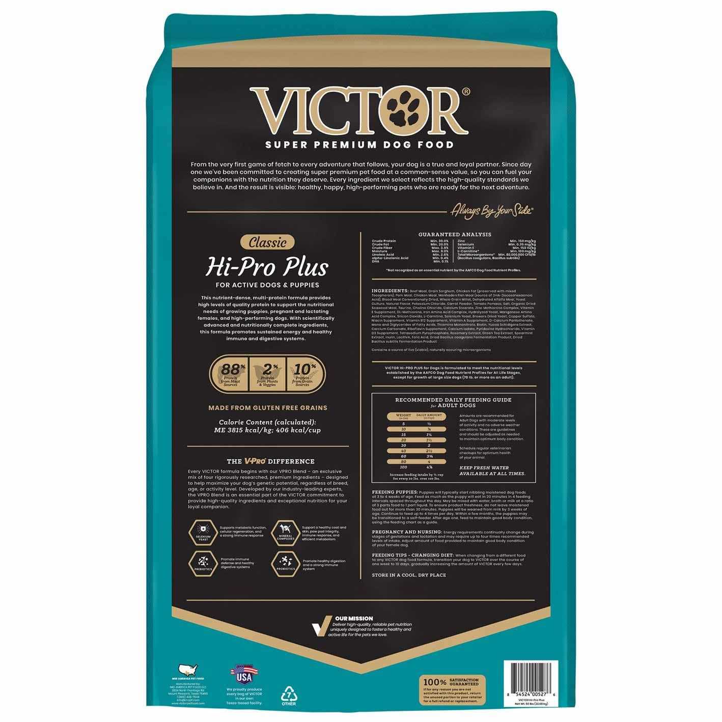 Victor Hi-Pro Plus Formula Dry Dog Food