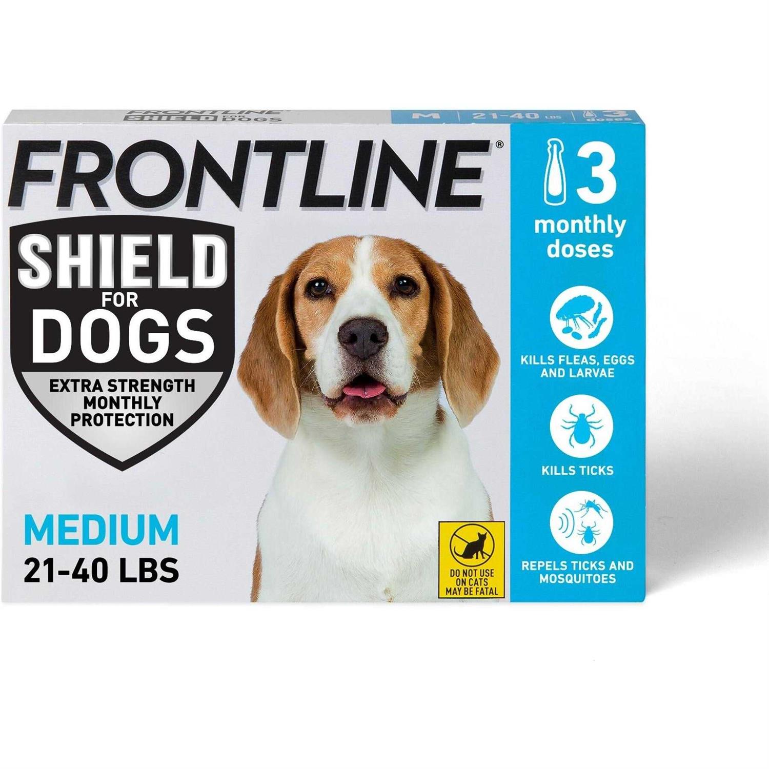 Frontline Shield for Dogs Flea & Tick Treatment