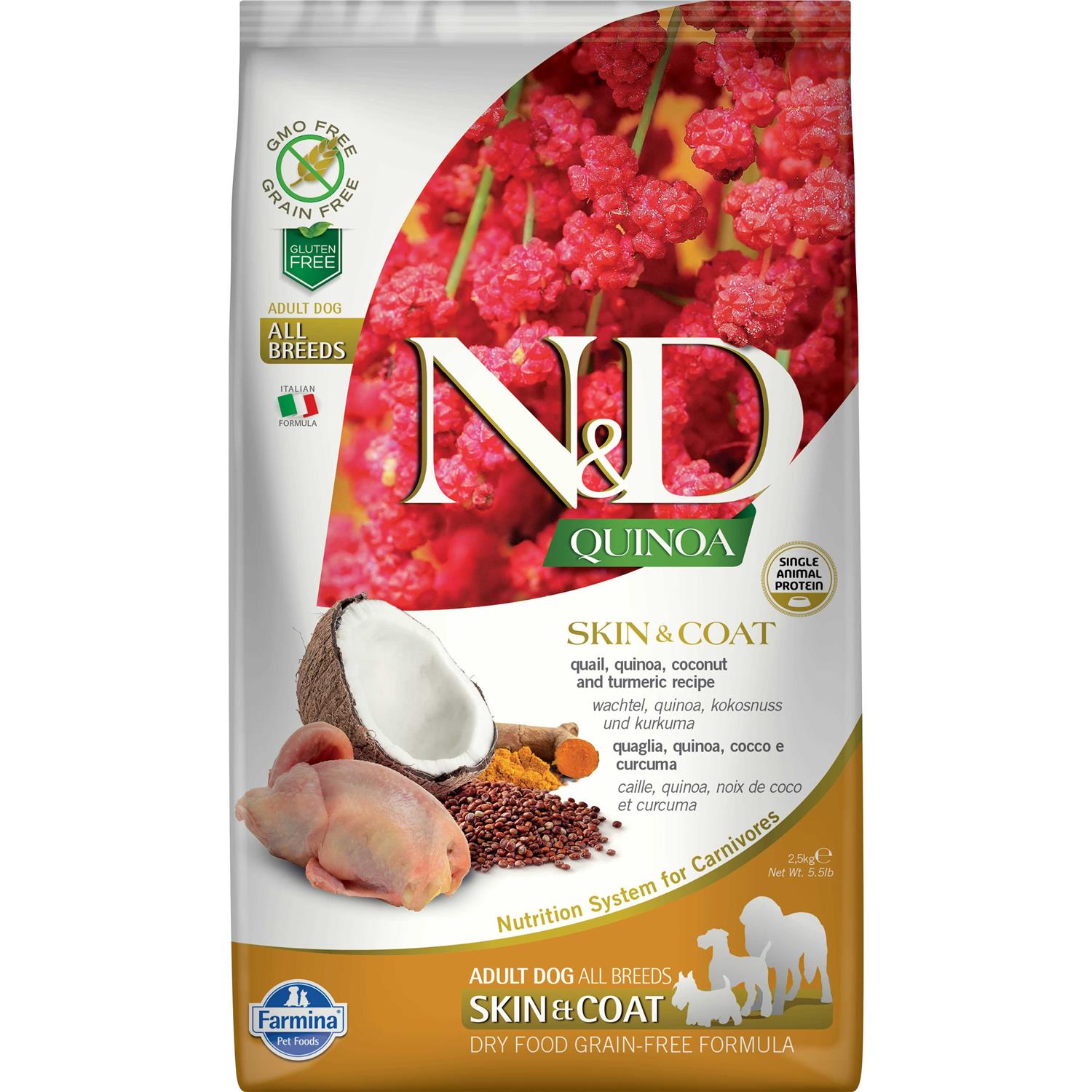 Farmina N&D Quinoa Skin & Coat Quail Dog Food