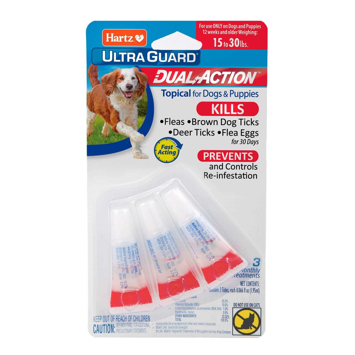 Hartz UltraGuard Dual Action Flea & Tick Topical Dogs