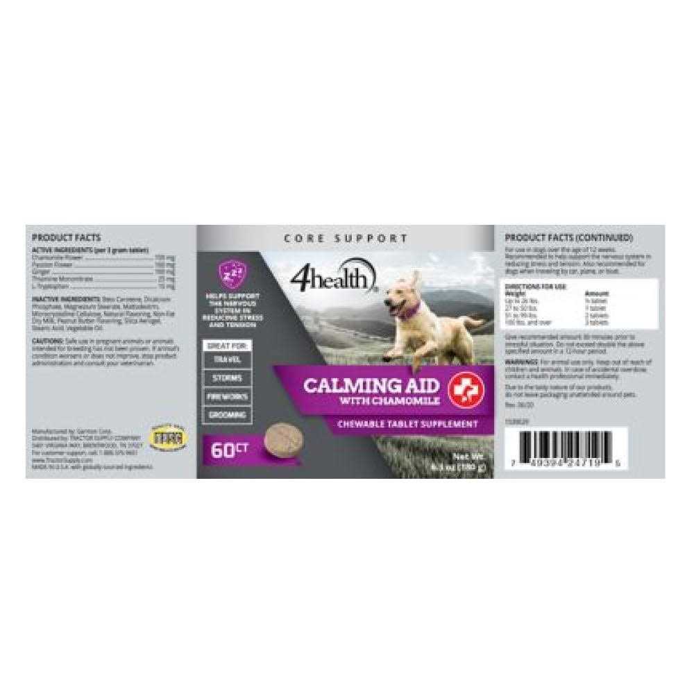 4health Time Release Calming Supplement Tablets for Dogs 1539029