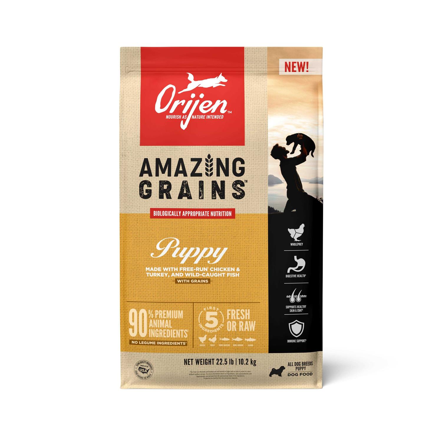 Orijen Amazing Grains Puppy Dry Dog Food