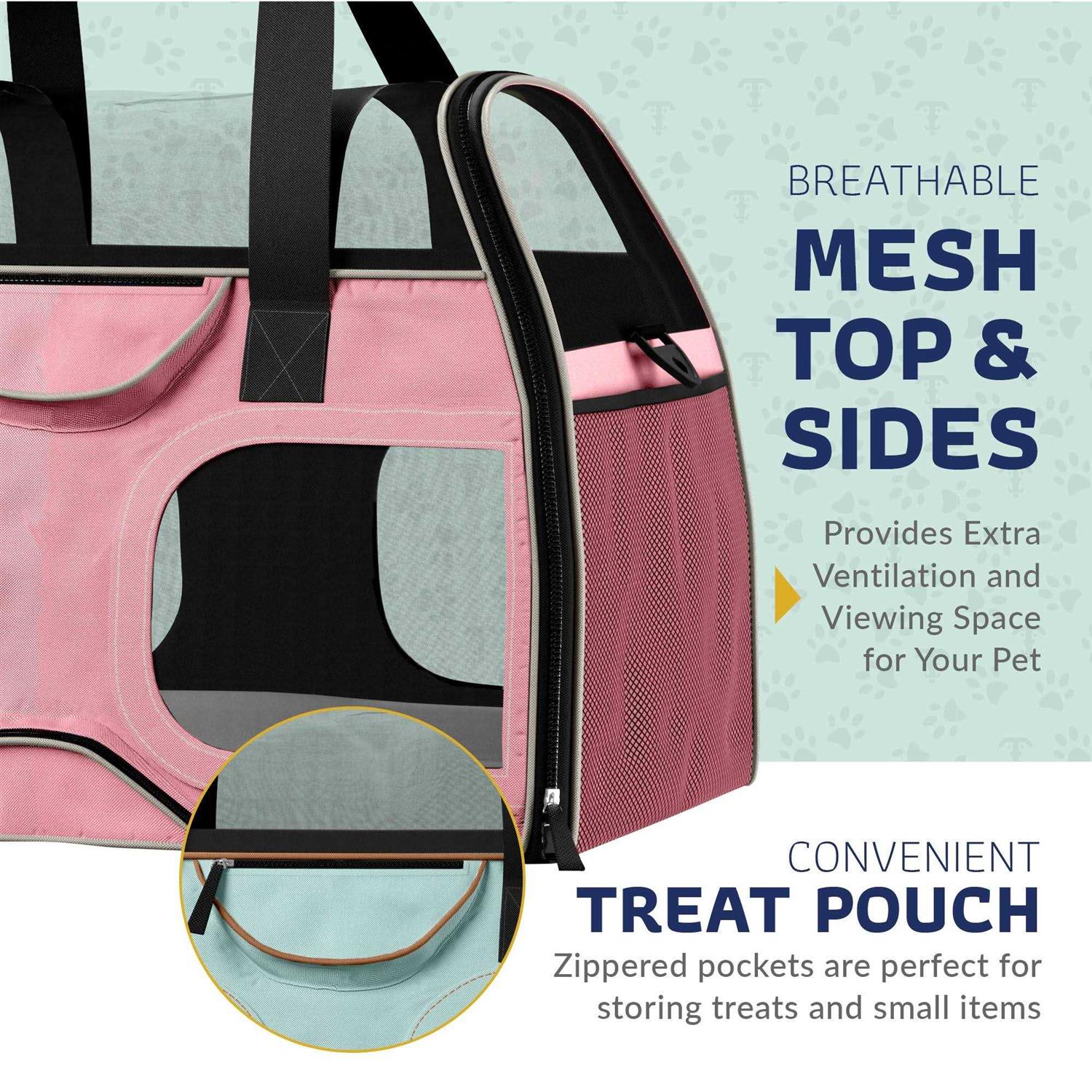 Katziela Luxury Rider Pro Pet Carrier with Removable Wheels and Double Telescopic Handle