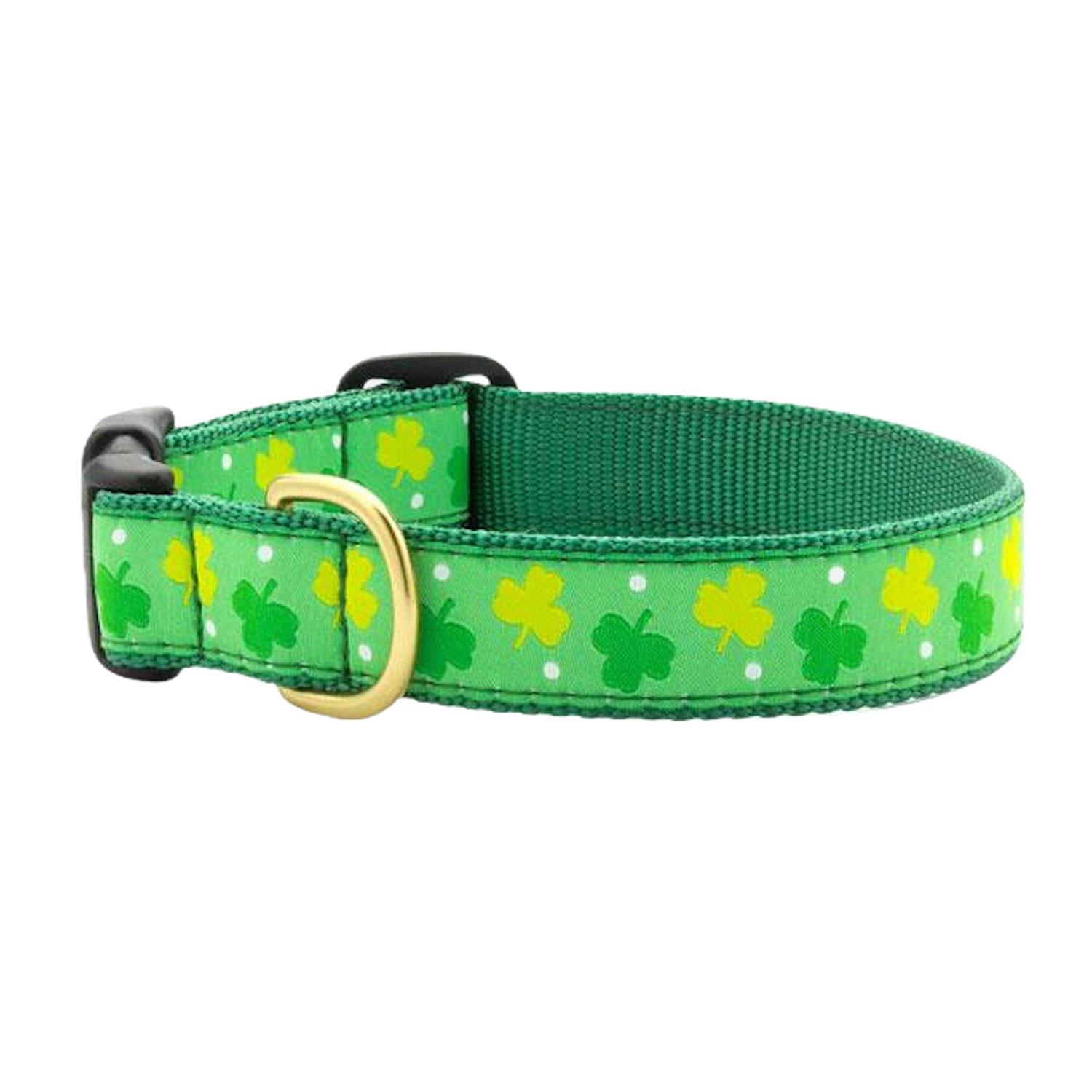 Up Country Dog Collar Shamrock Wide
