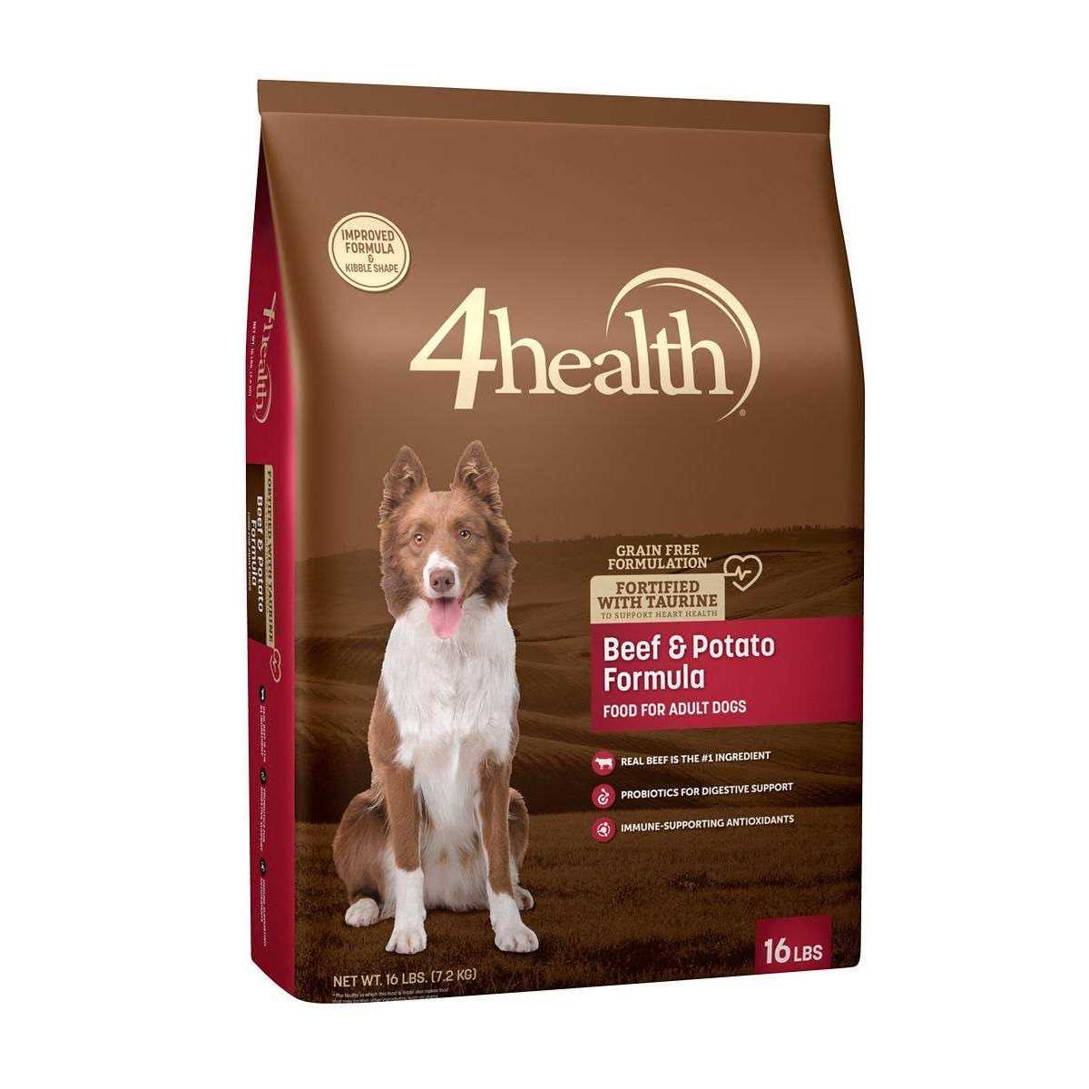 4health Grain Free Formulation Beef and Potato Formula Dry Dog Food