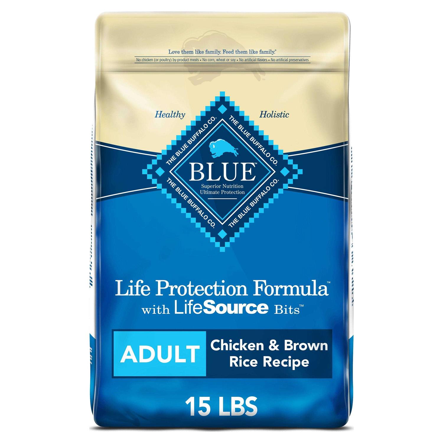 Blue Buffalo Life Protection Dry Adult Dog Food Chicken and Brown Rice