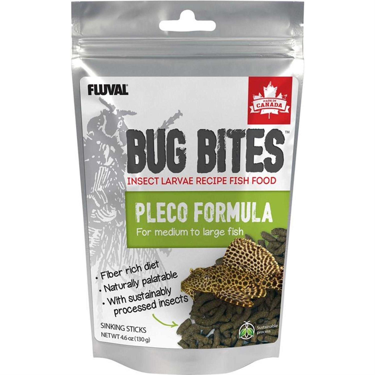 Fluval Bug Bites Pleco Formula Sticks for Medium-Large Fish