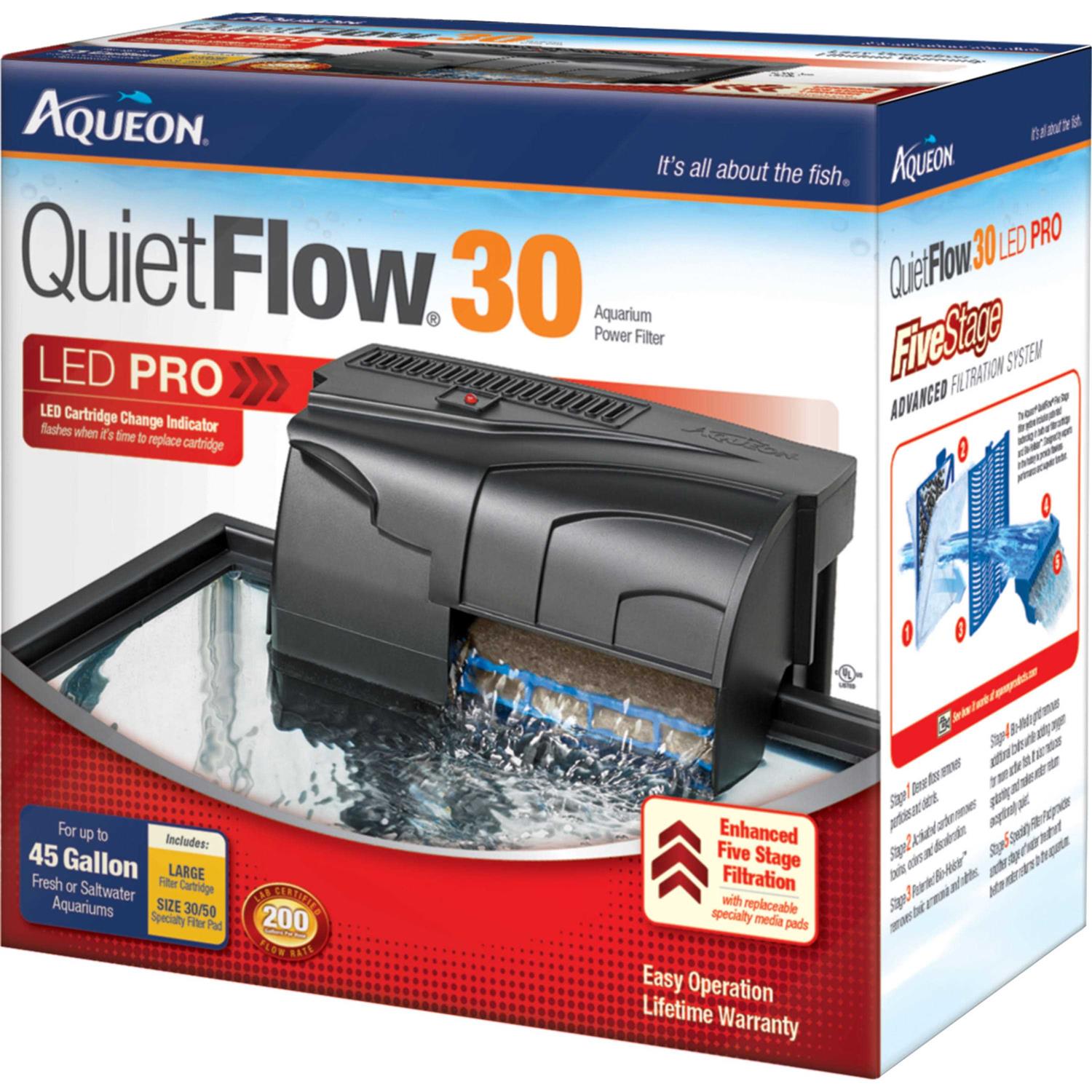 Aqueon QuietFlow LED Pro Aquarium Power Filter