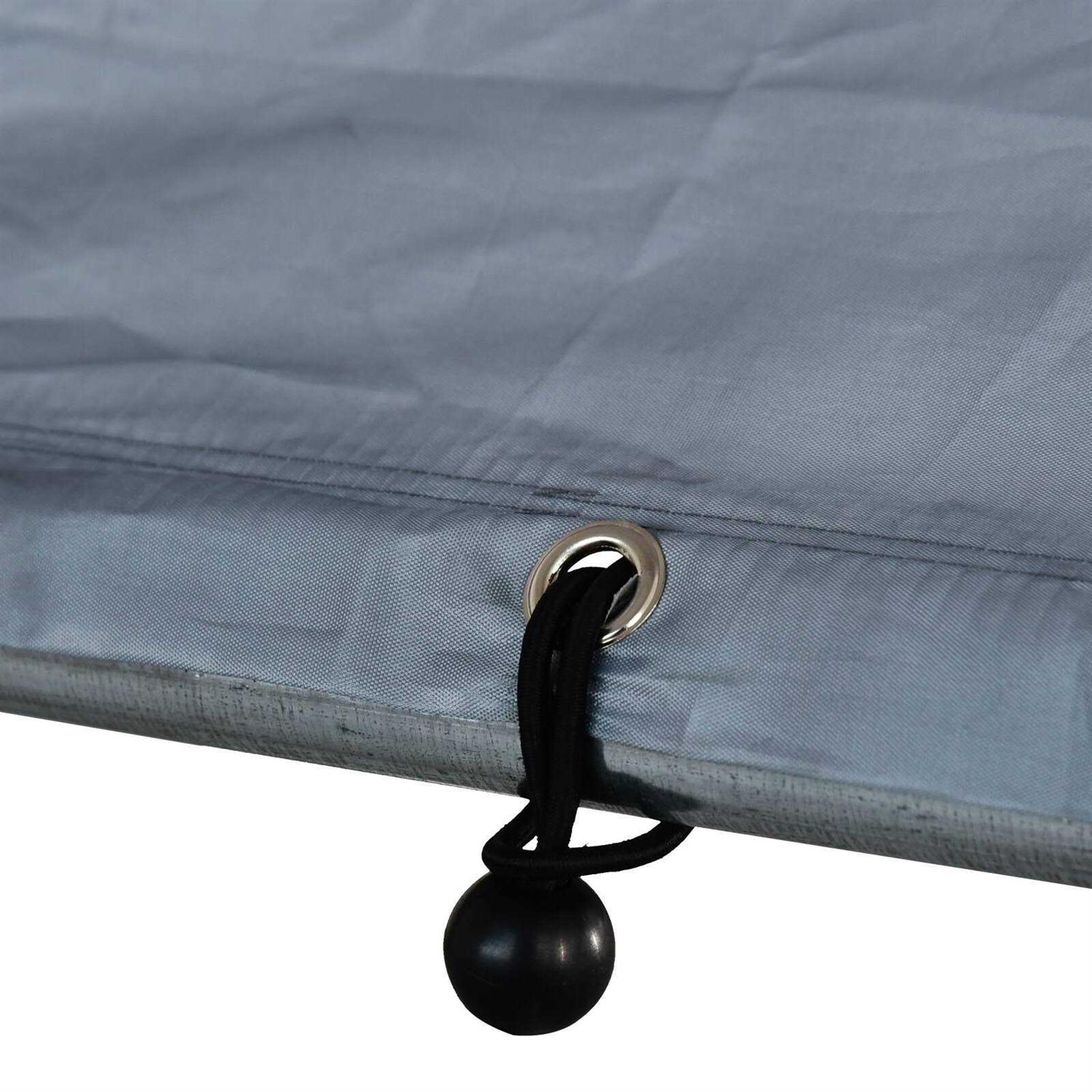 PawHut Galvanized Metal Chicken Coop Cage with Cover Walk-In Pen Run