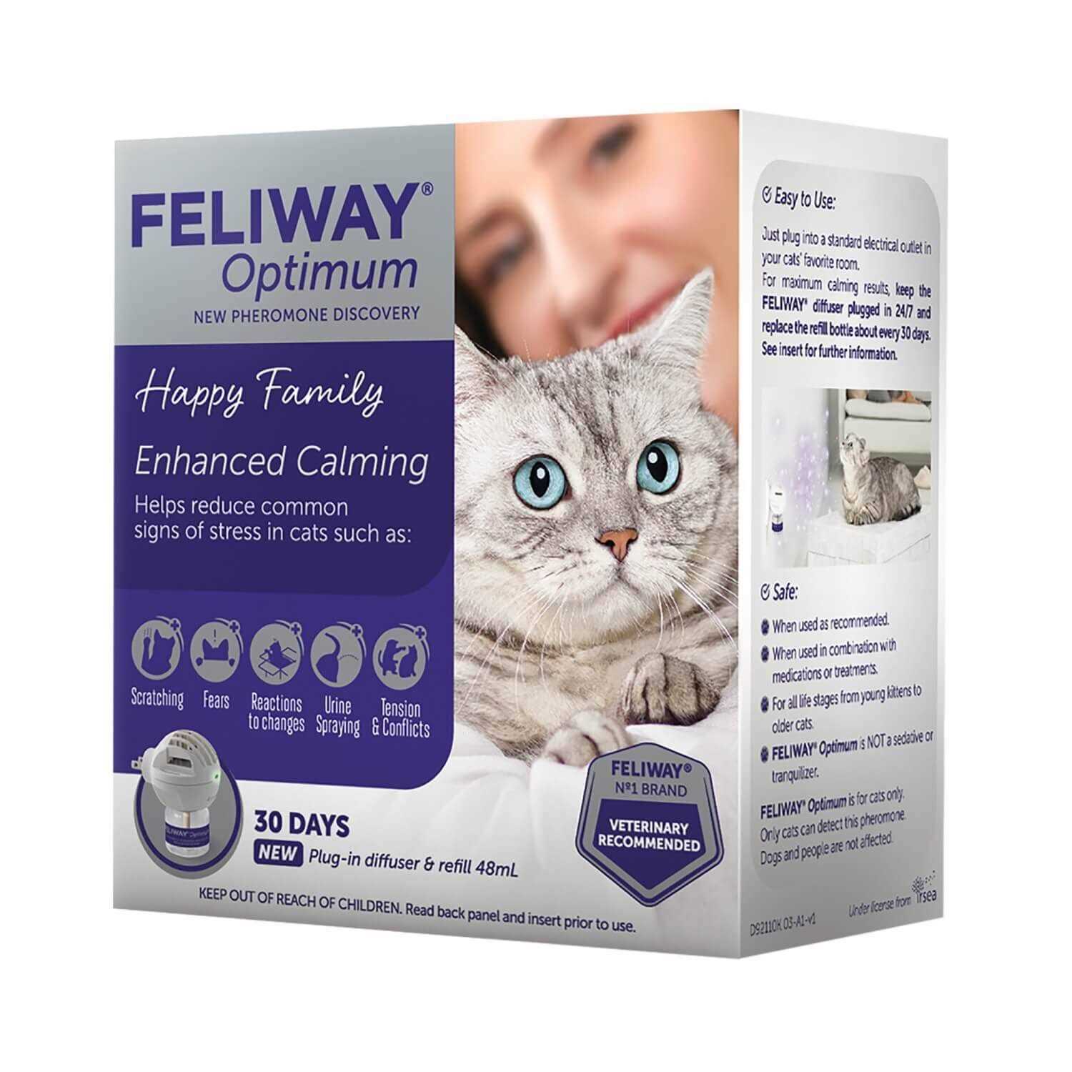 Feliway Optimum Enhanced Calming Diffuser Starter Kit