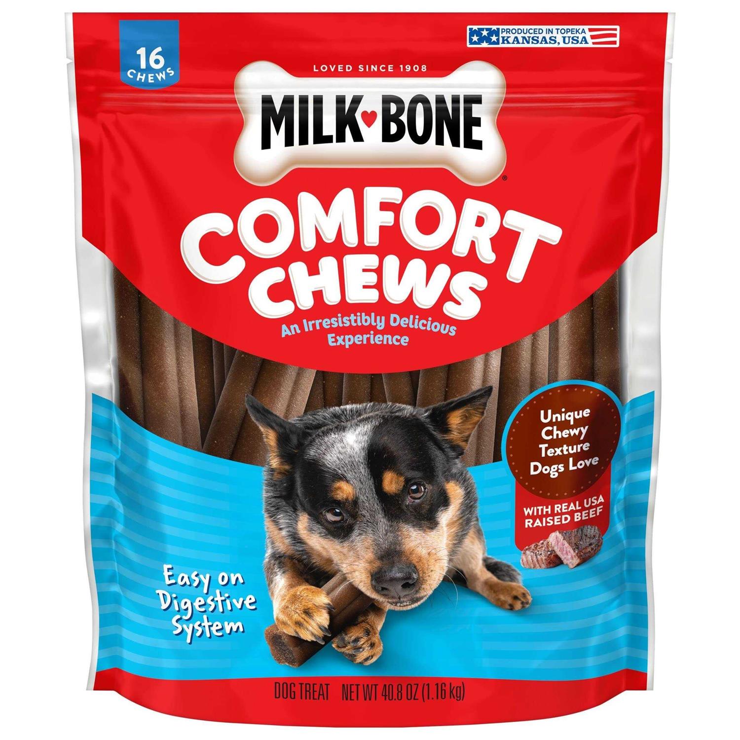 Milk-Bone Comfort Chews Beef Dog Treat