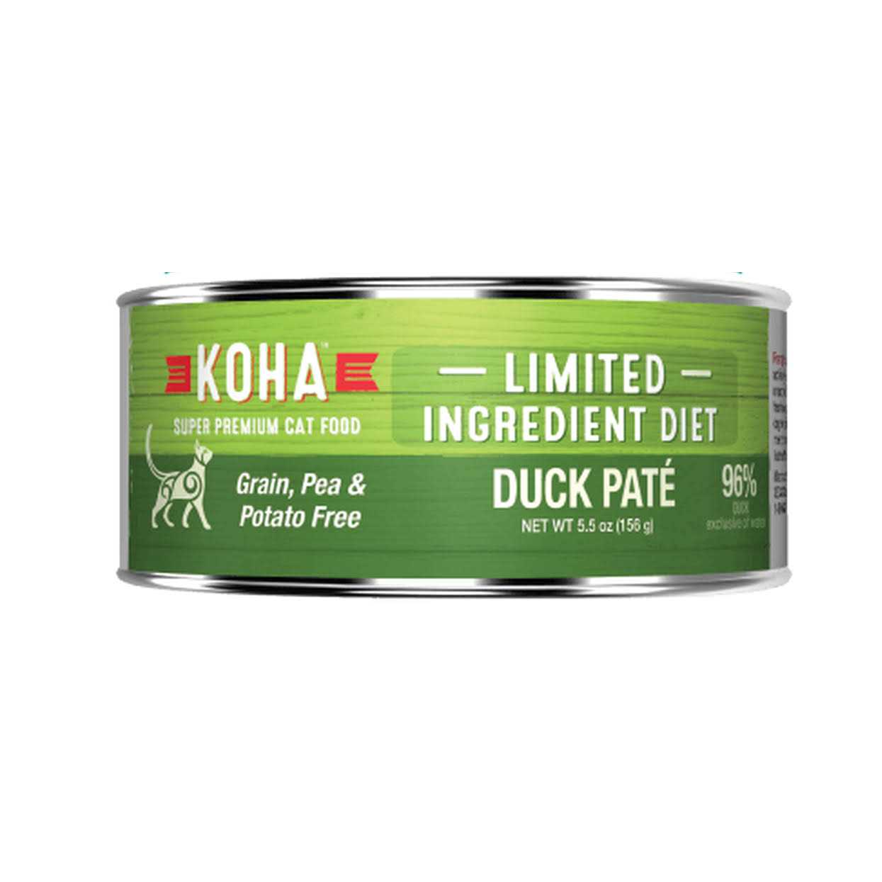 Koha Limited Ingredient Diet Duck Pate for Cats Single Meat Wet Cat Food for Sensitive Stomachs